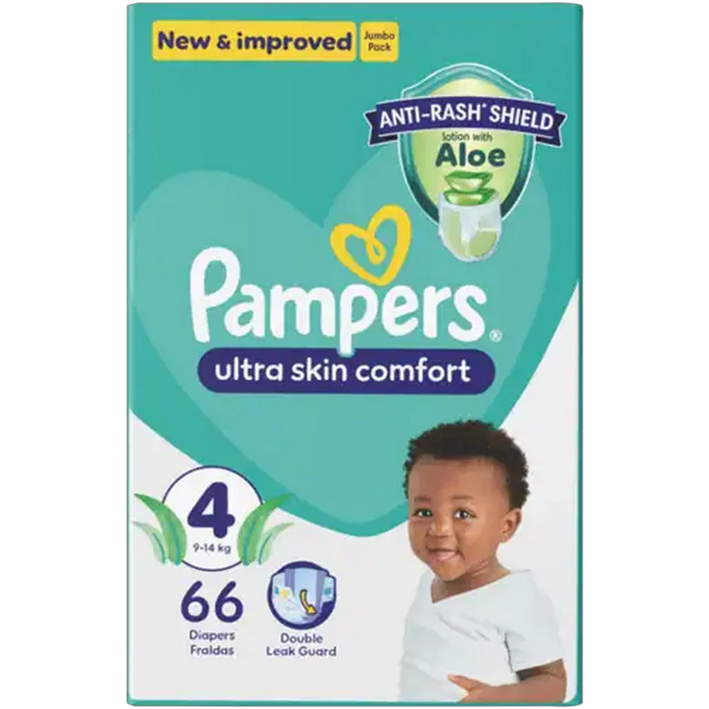 Image of Pampers Size 4 9-14kg Disposable Nappies 66 Pack