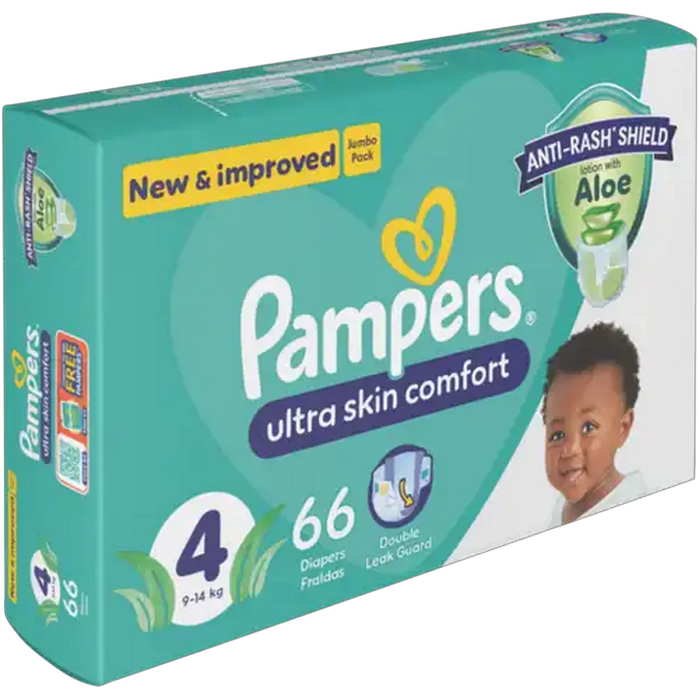 Image of Pampers Size 4 9-14kg Disposable Nappies 66 Pack