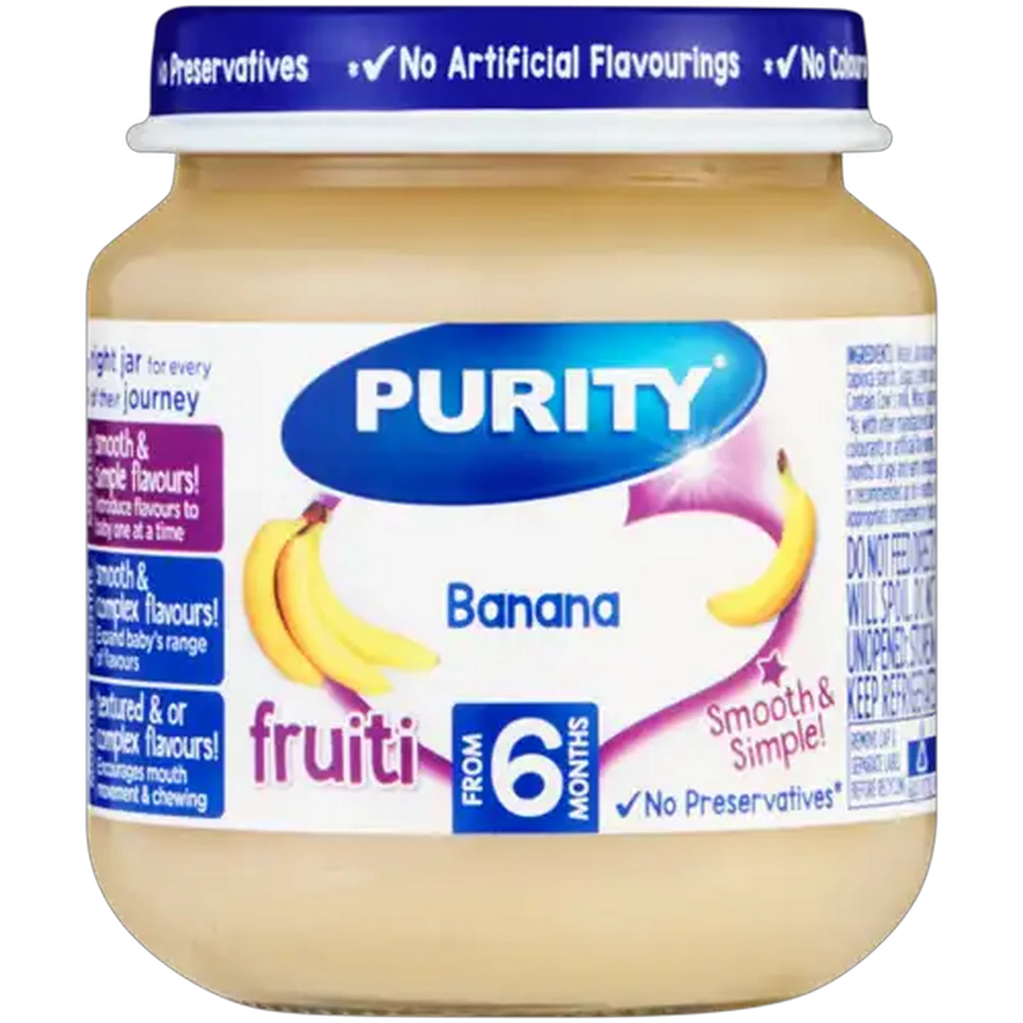 Image of PURITY From 6 Months Banana Fruiti 125ml
