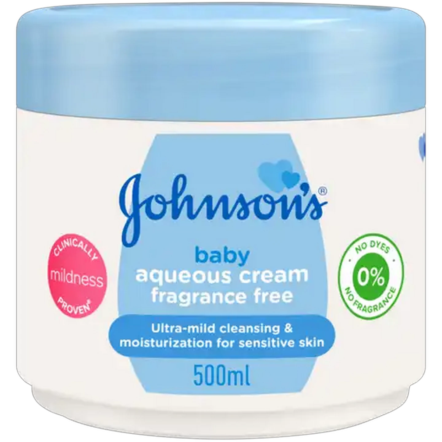 Image of JOHNSON’S Baby Fragrance Free Aqueous Cream 500ml