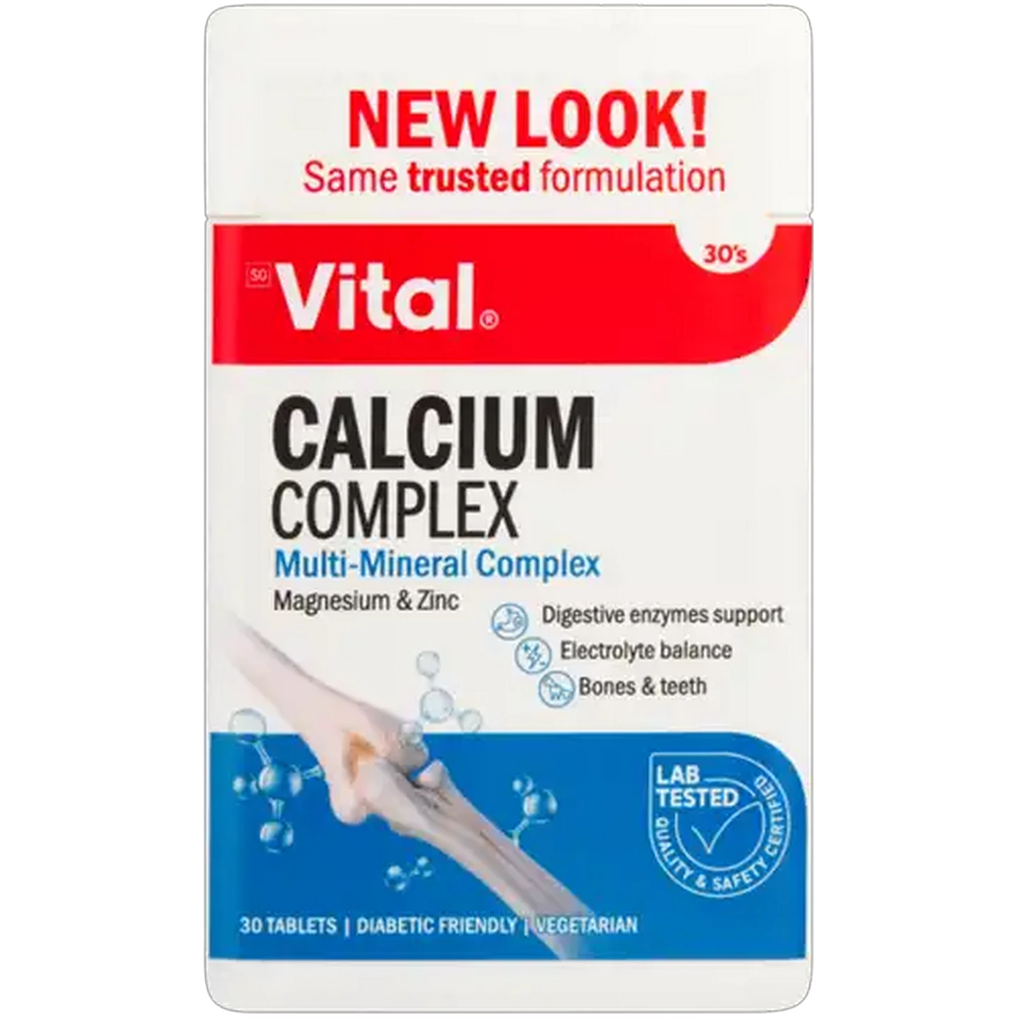 Image of Vital Calcium Complex Tablets Bone Density Support 30 Pack