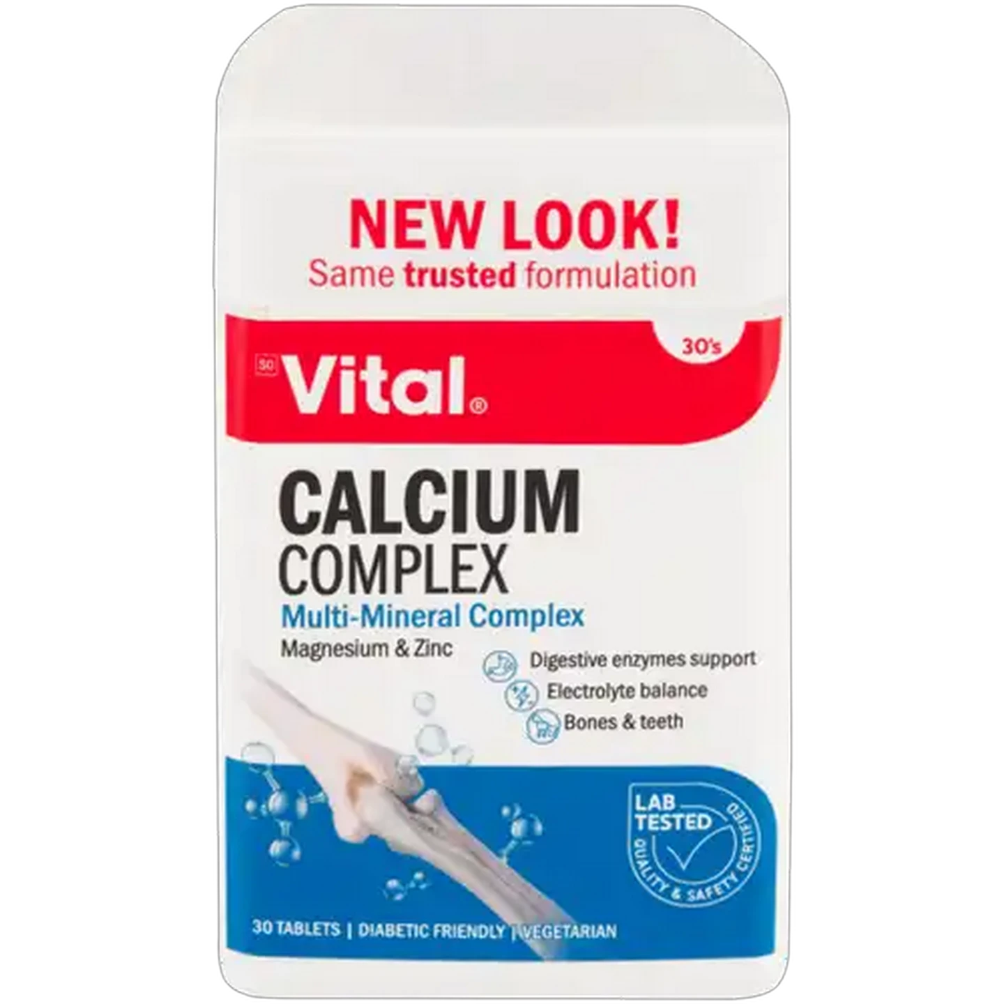 Image of Vital Calcium Complex Tablets Bone Density Support 30 Pack