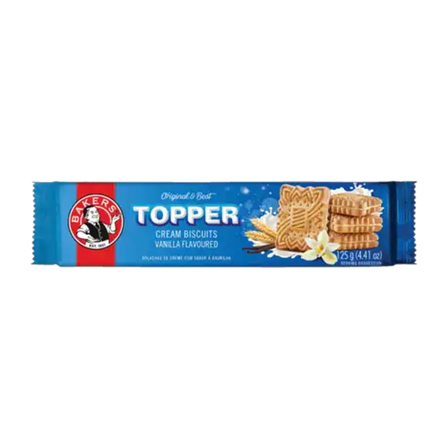 Image of Bakers Topper Vanilla Flavoured Cream Biscuits 125g