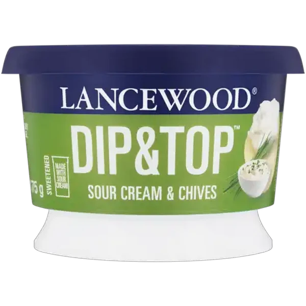 LANCEWOOD DIP&TOP Sour Cream & Chives Dip 175g
