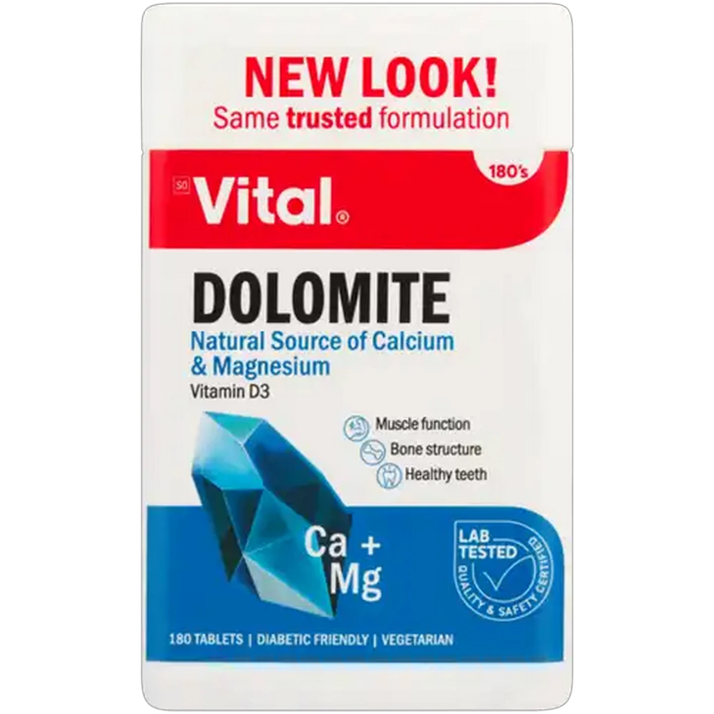 Image of Vital Dolomite Mineral Tablets 200 Pack
