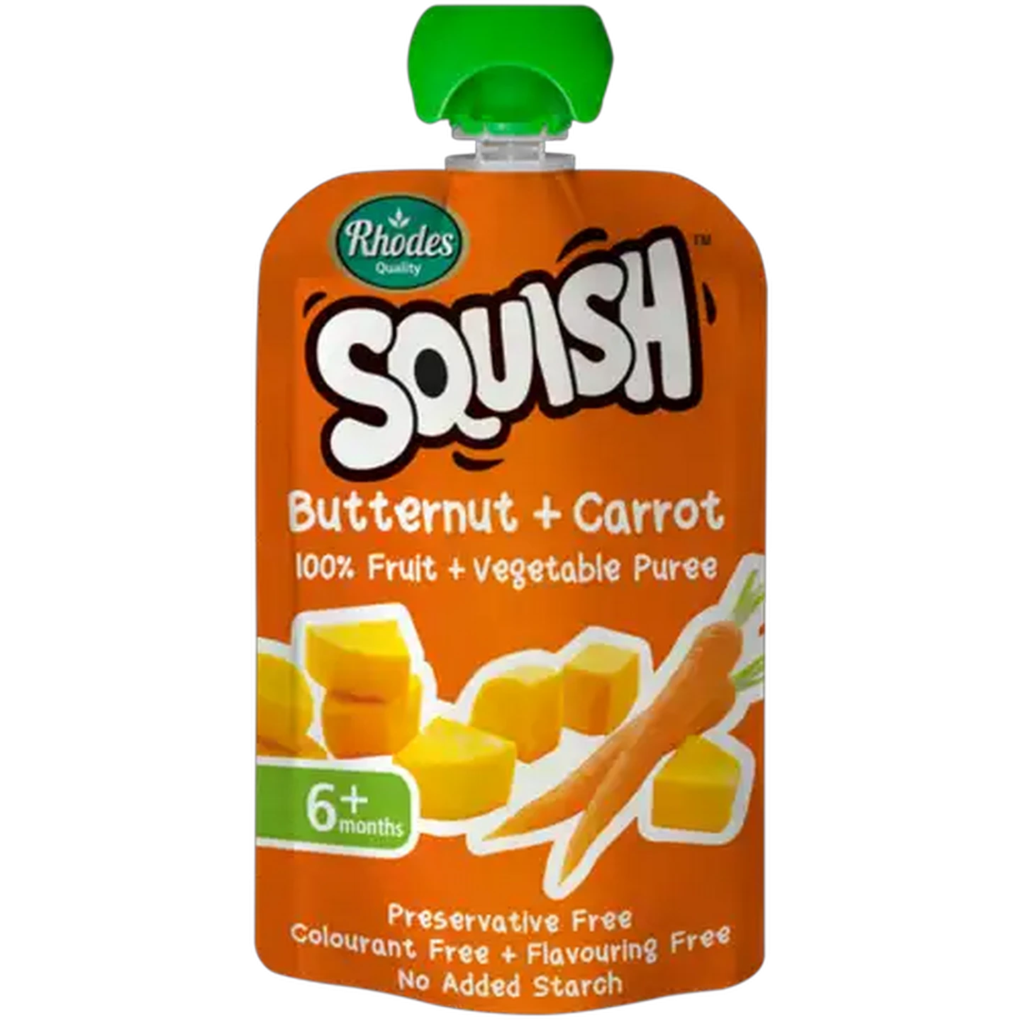 Image of Squish Butternut + Carrot 100% Fruit + Vegetable Puree 110ml