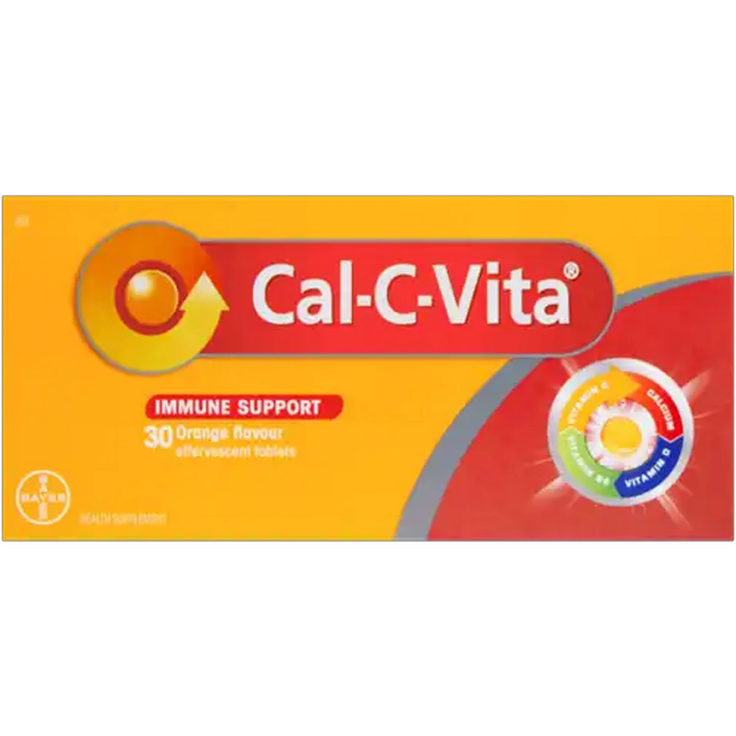 Image of Cal-C-Vita Orange Flavour Immune Support Effervescent Tablets 30 Pack