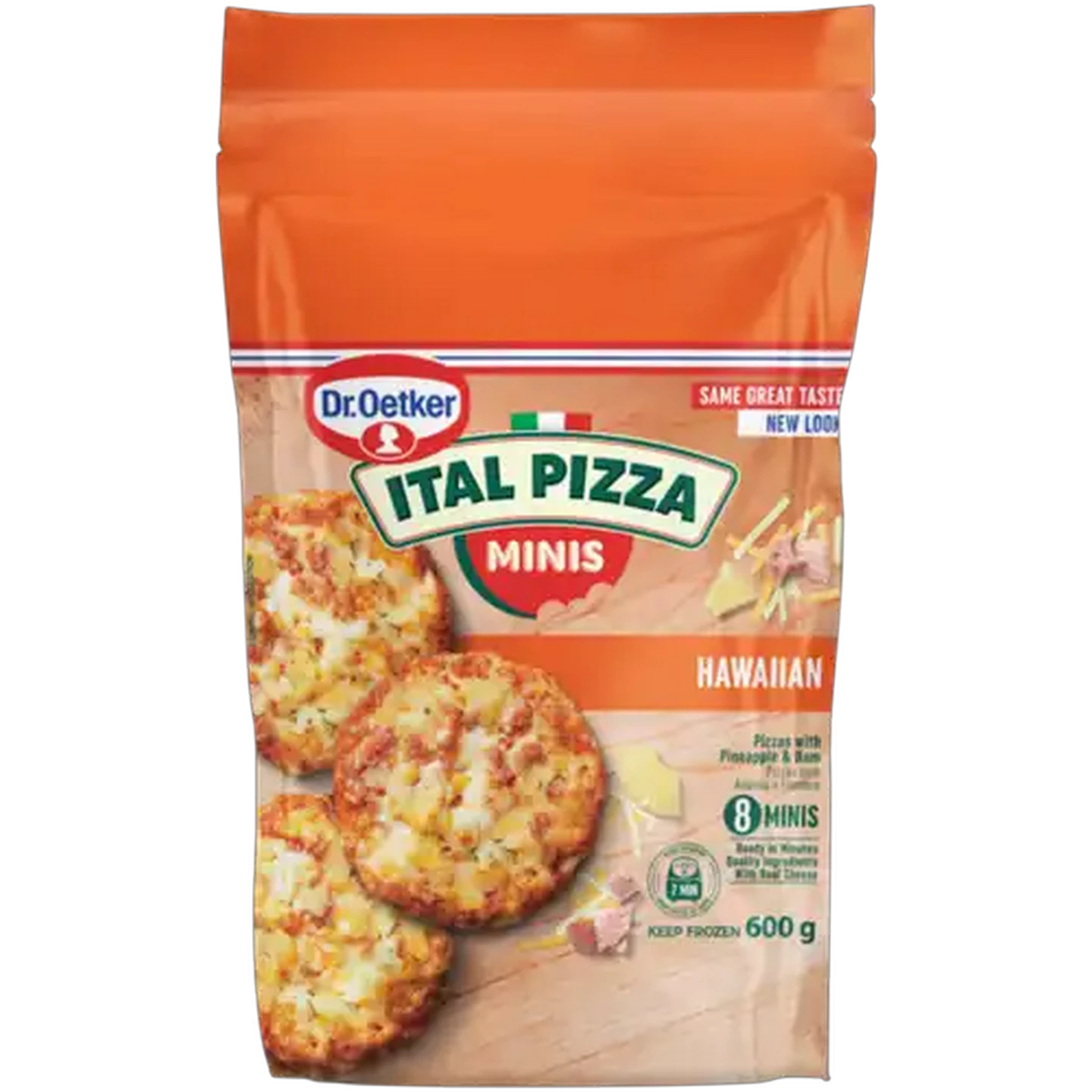 Image of Dr. Oetker Ital Pizza Frozen Hawaiian Pizza Minis 8 Pack