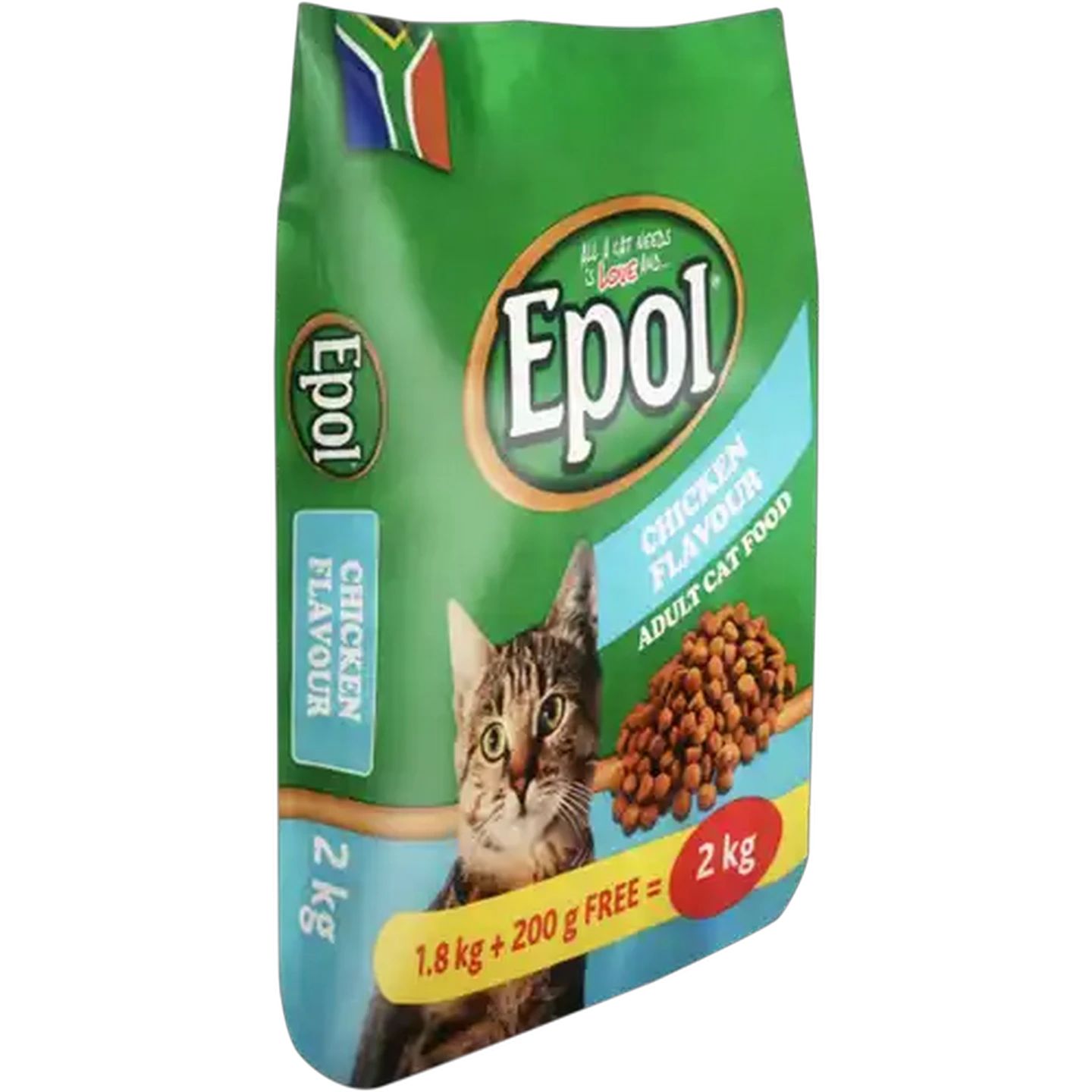 Image of Epol Chicken Flavour Adult Dry Cat Food 2kg
