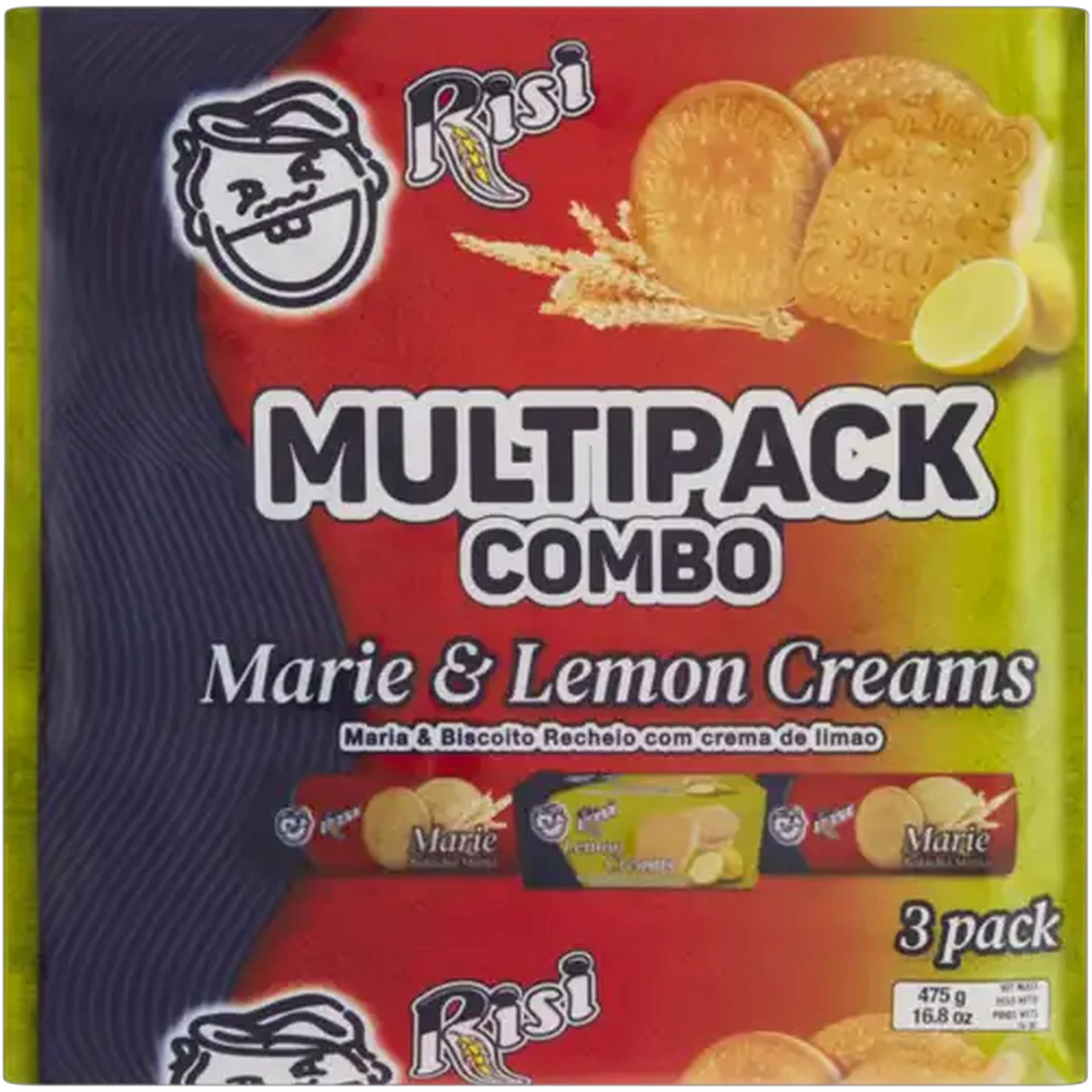 Image of Risi Marie & Lemon Creams Multipack Combo 3 Pack