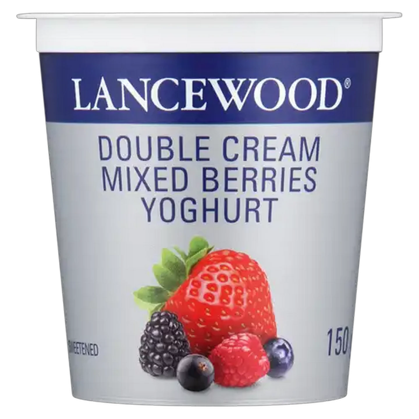 Image of LANCEWOOD Mixed Berries Flavoured Double Cream Yoghurt 150g