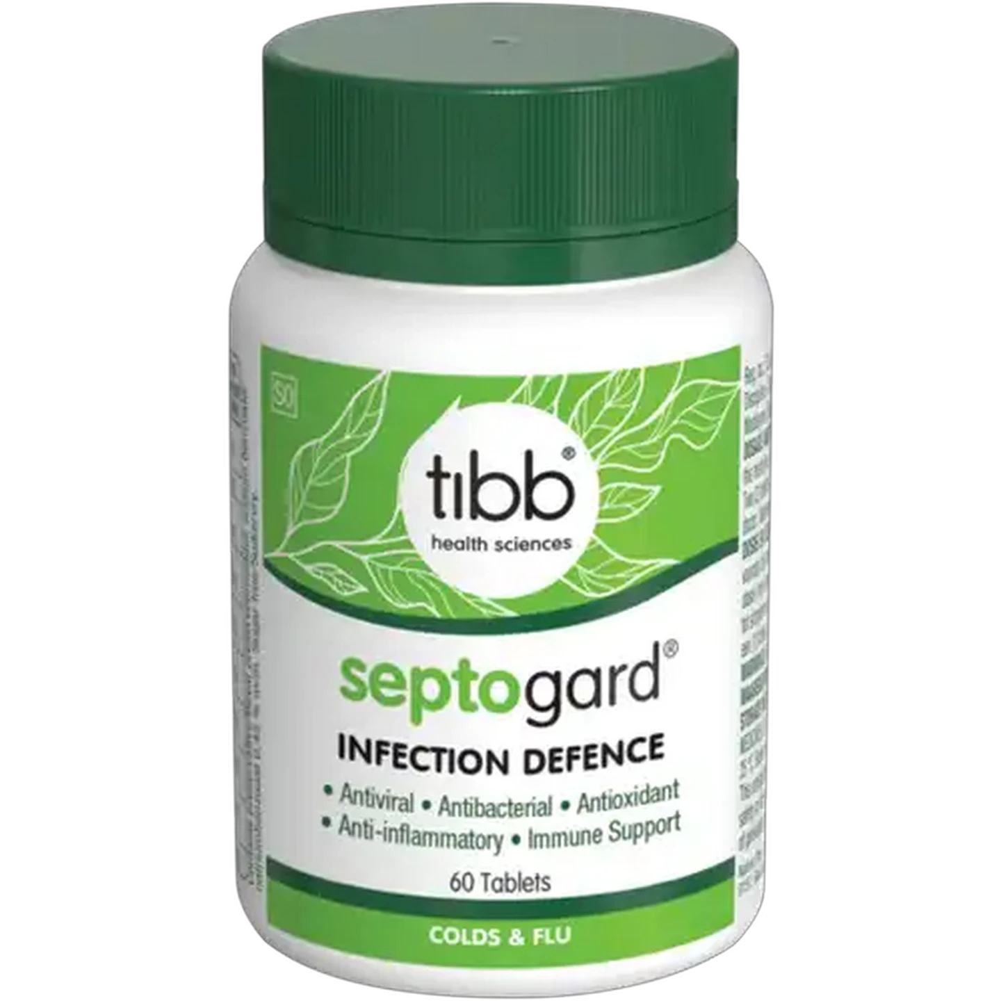Image of Tibb Septogard Infection Defence Colds & Flu Tablets 60 Pack