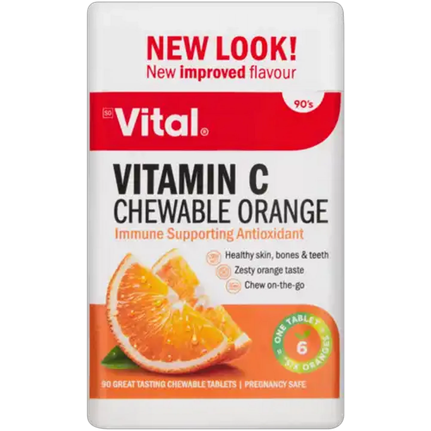 Image of Vital Vitamin C 300mg Chewable Orange Tablets 100 Pack