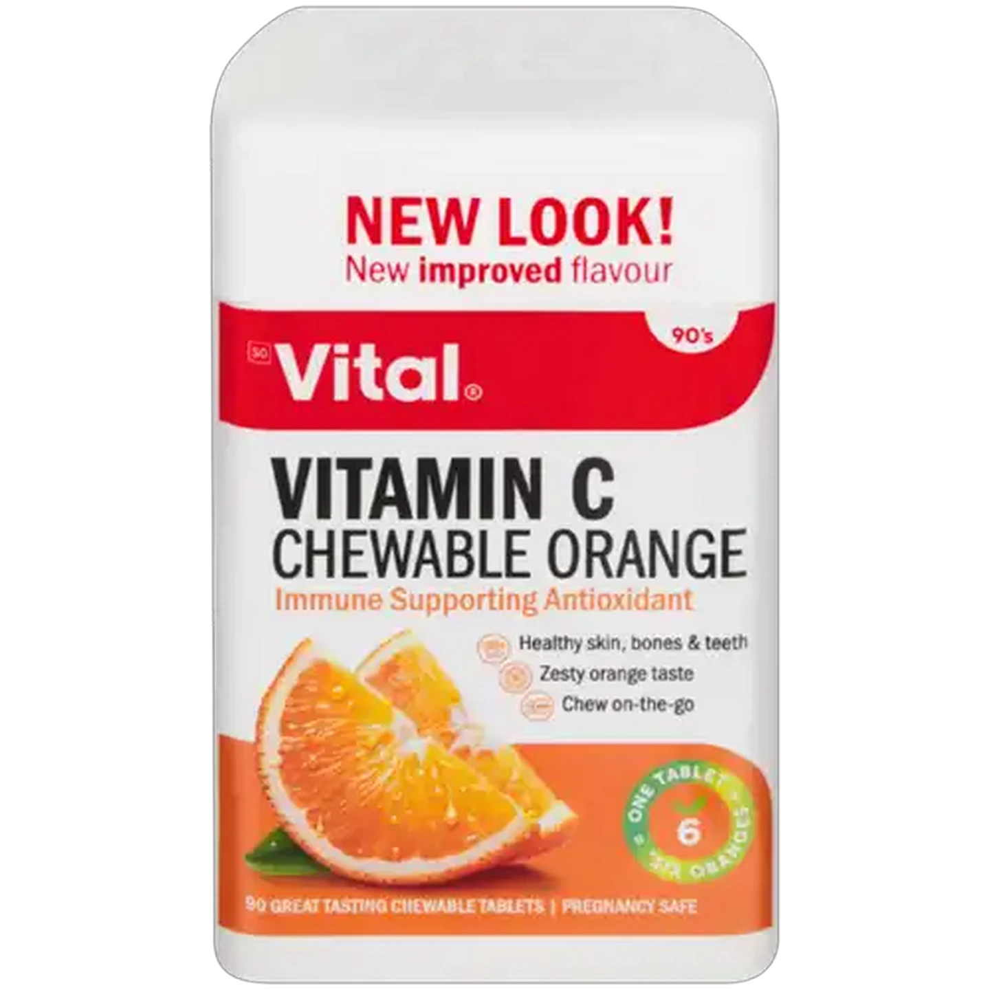 Image of Vital Vitamin C 300mg Chewable Orange Tablets 100 Pack
