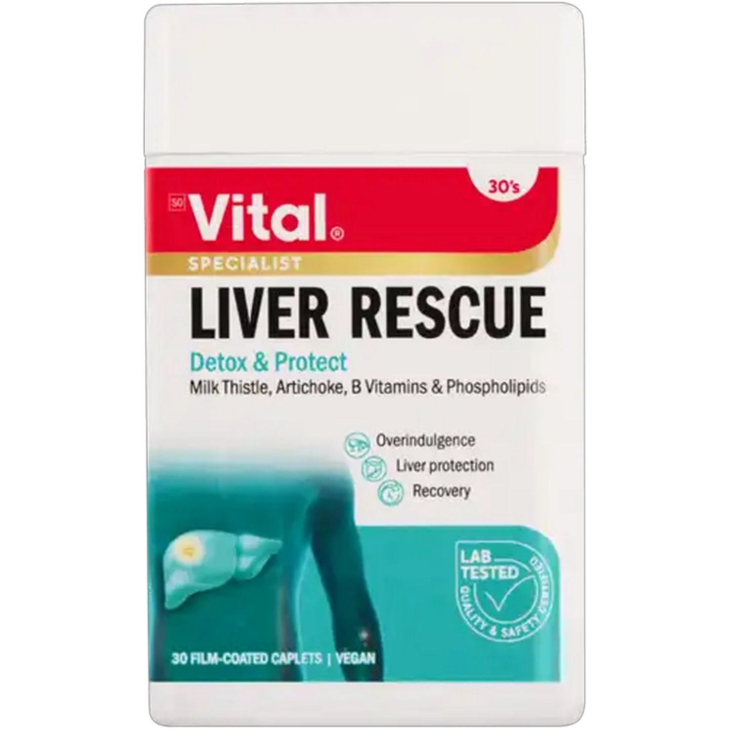 Image of Vital Liver Rescue Caplets 30 Pack