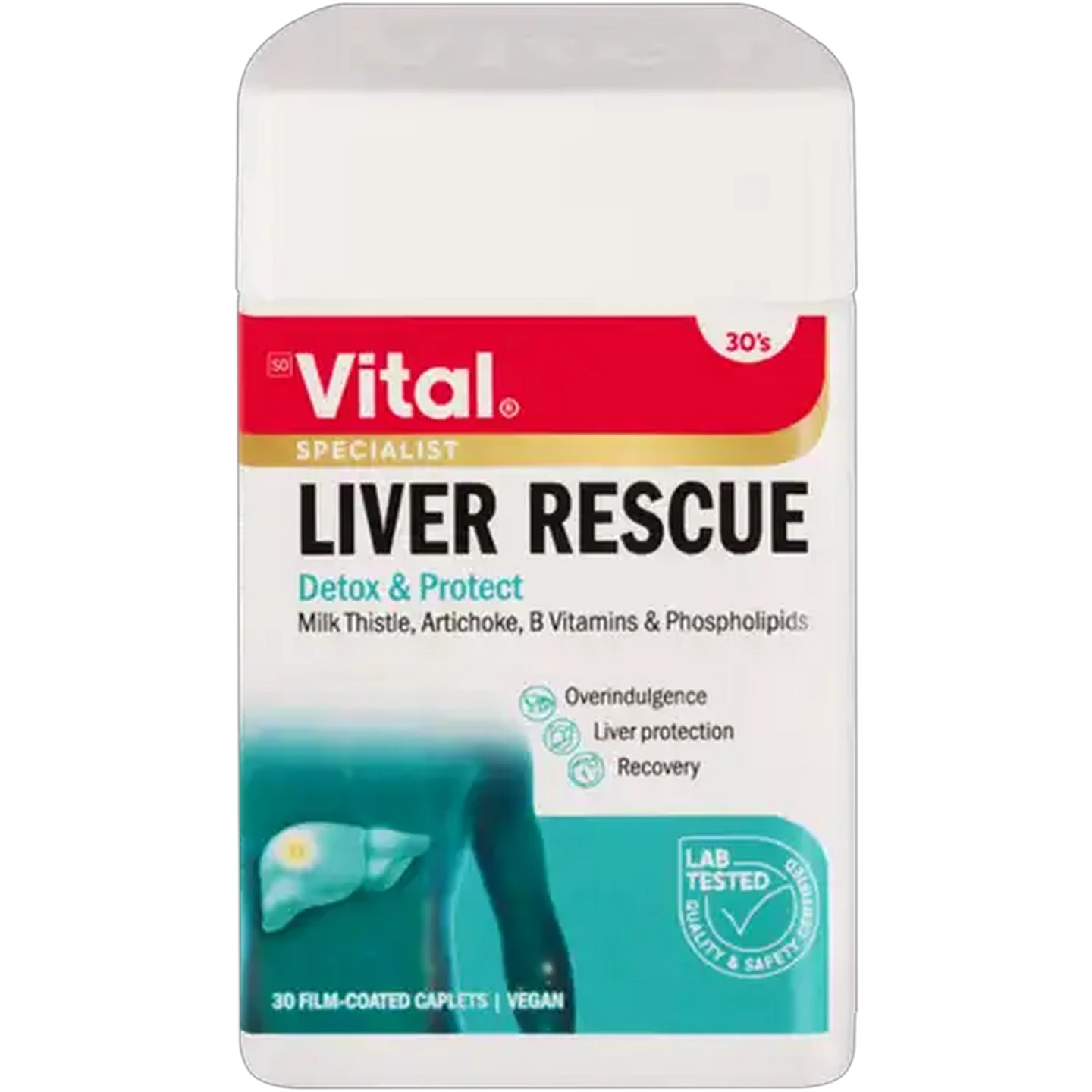 Image of Vital Liver Rescue Caplets 30 Pack