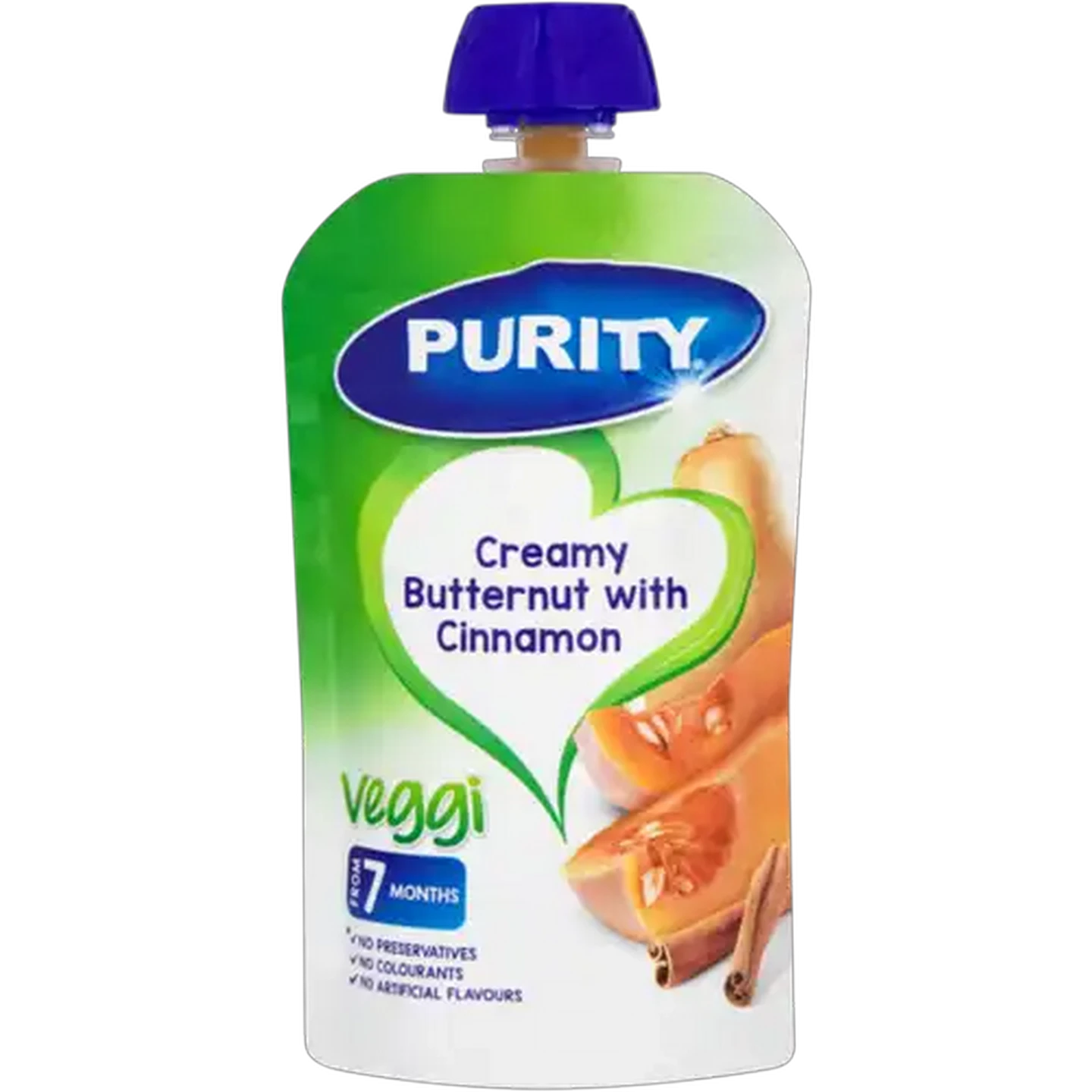 Image of PURITY From 7 Months Creamy Butternut with Cinnamon Veggi 110ml