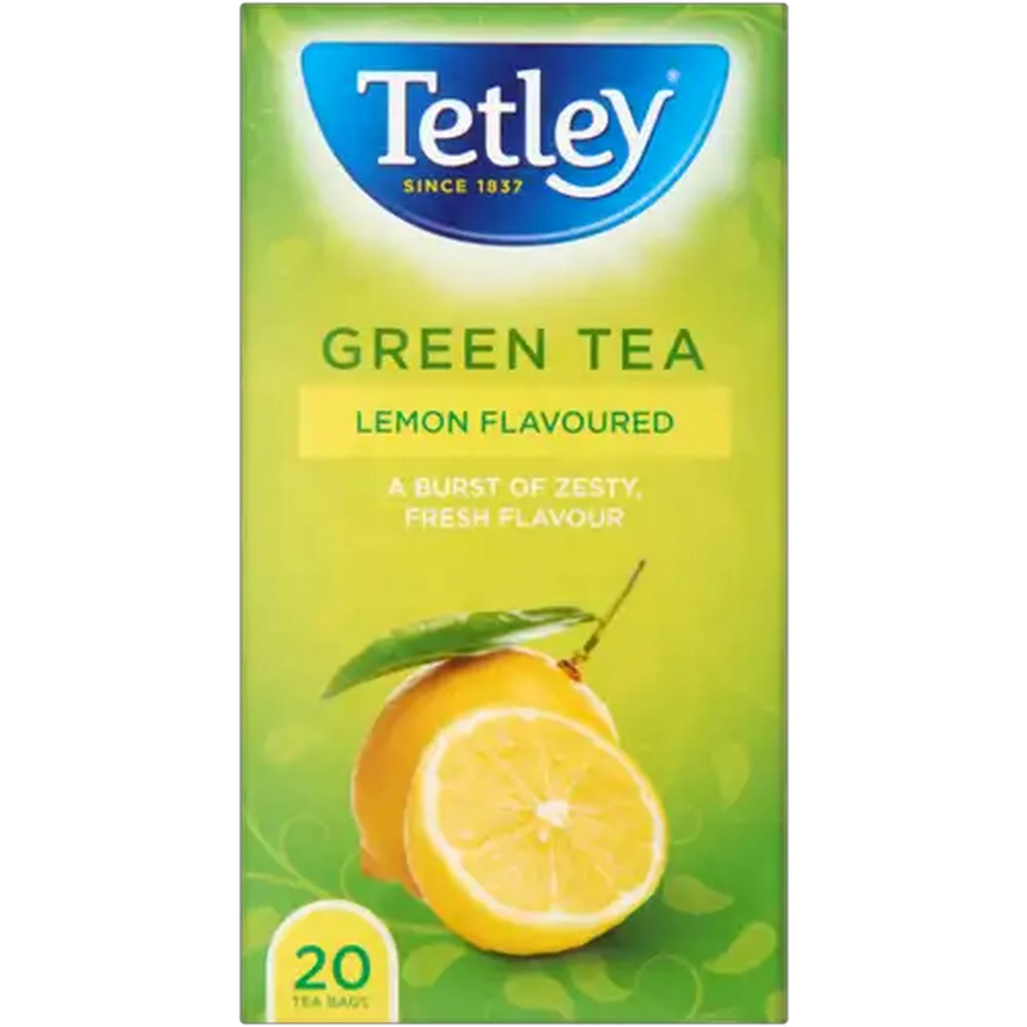 Image of Tetley Lemon Flavoured Green Tea Bags 20 Pack