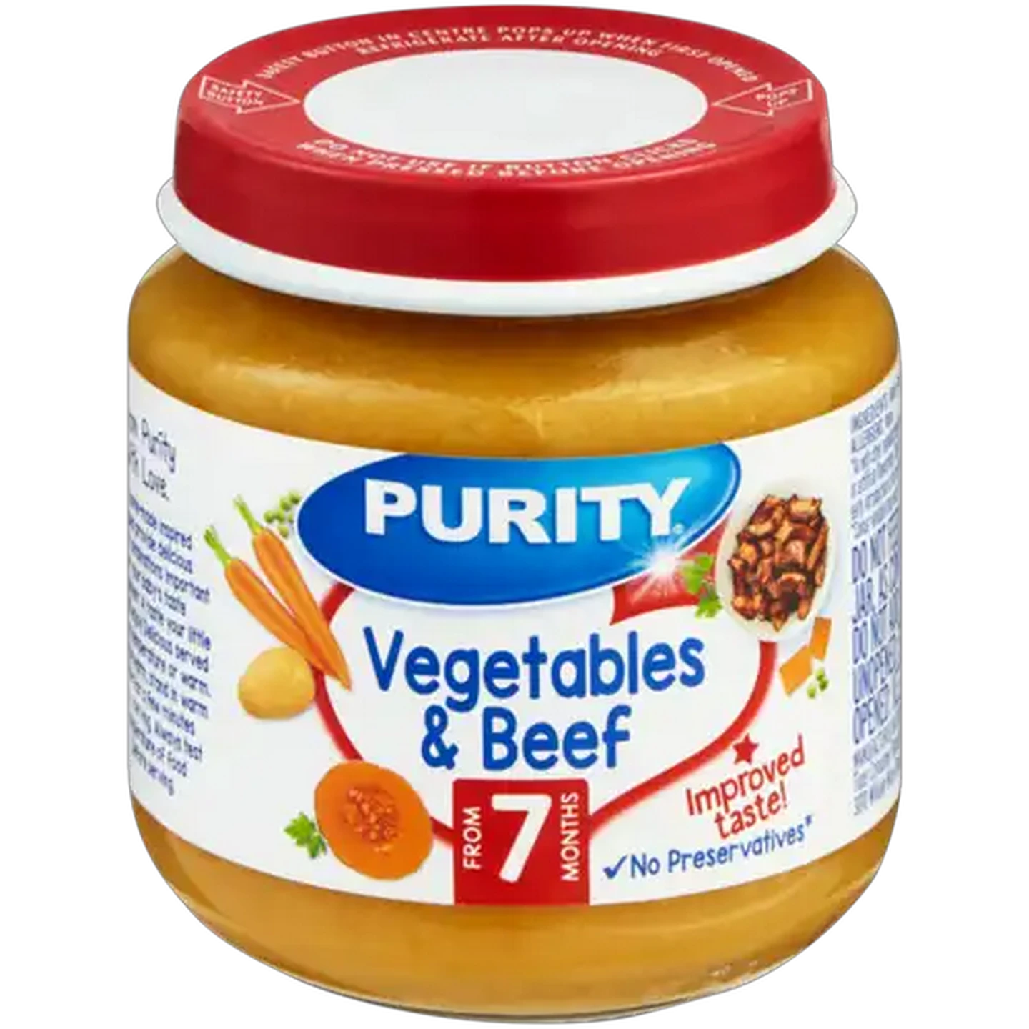 Image of PURITY From 7 Months Vegetables & Beef Meati 125ml