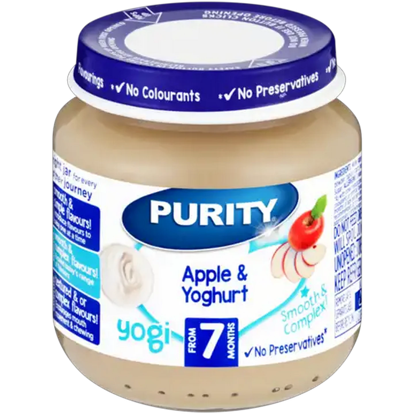 Image of PURITY From 7 Months Apple & Yoghurt Yogi 125ml