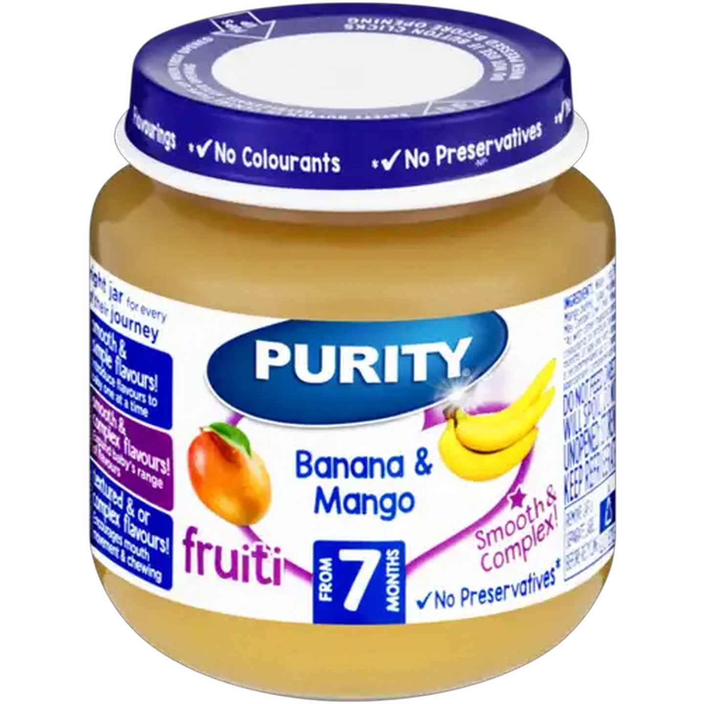 Image of PURITY From 7 Months Banana & Mango Fruiti 125ml