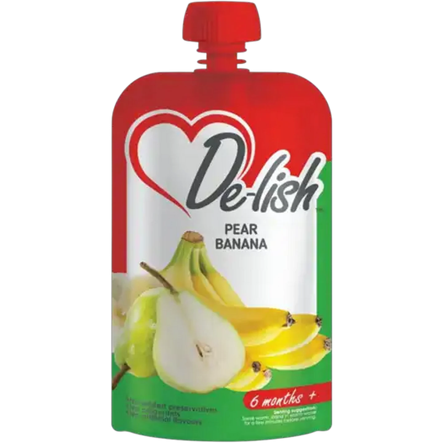 Image of De-lish Pear Banana Baby Food Pouch 110ml
