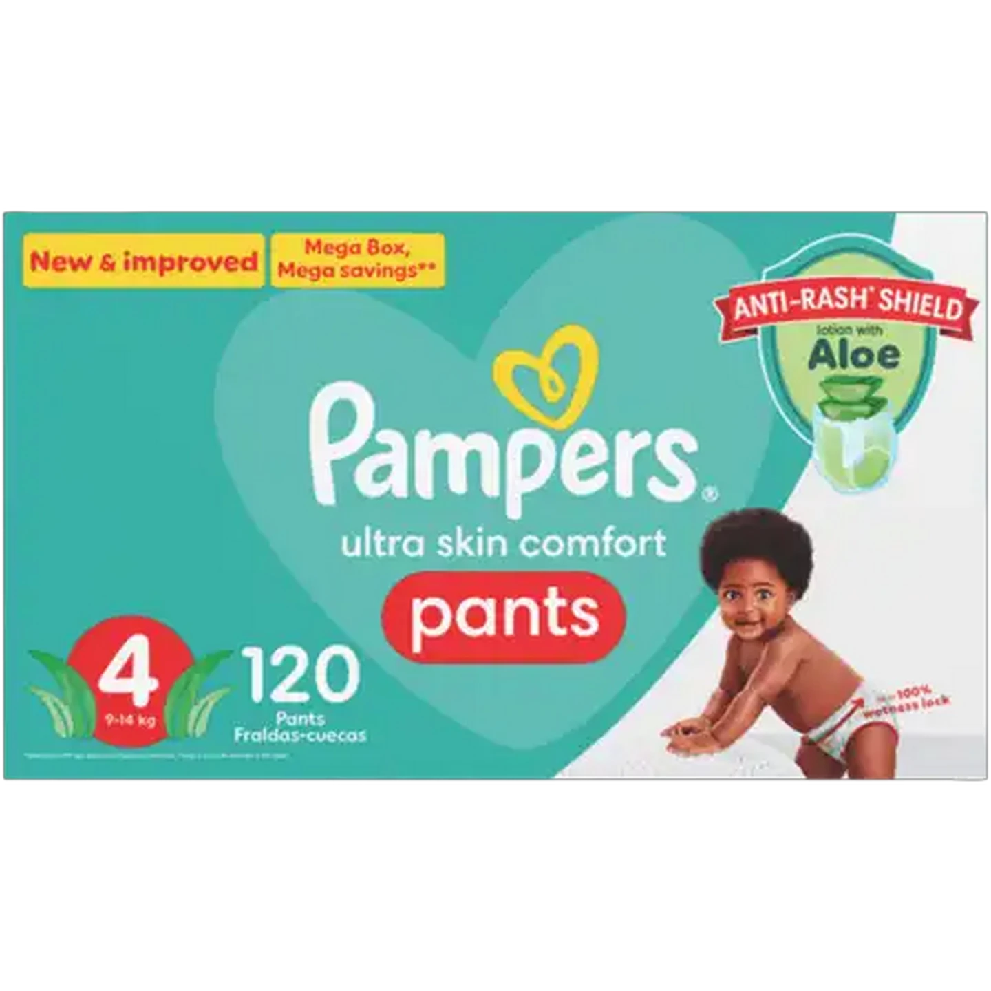 Image of Pampers Pants Active Fit Size 4 9-14kg Diapers 120 Pack