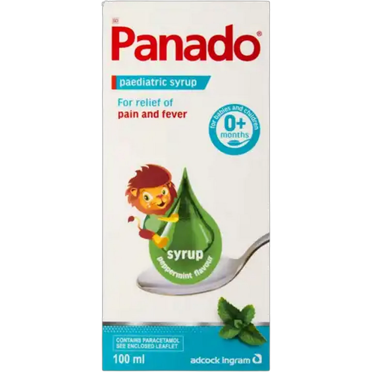 Image of Panado Peppermint Flavour Paediatric Syrup 100ml