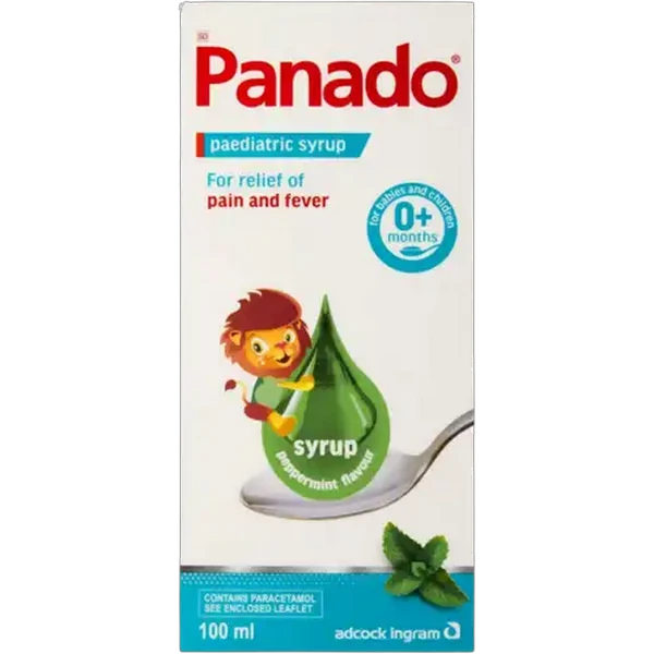 Panado Peppermint Flavour Paediatric Syrup 100ml