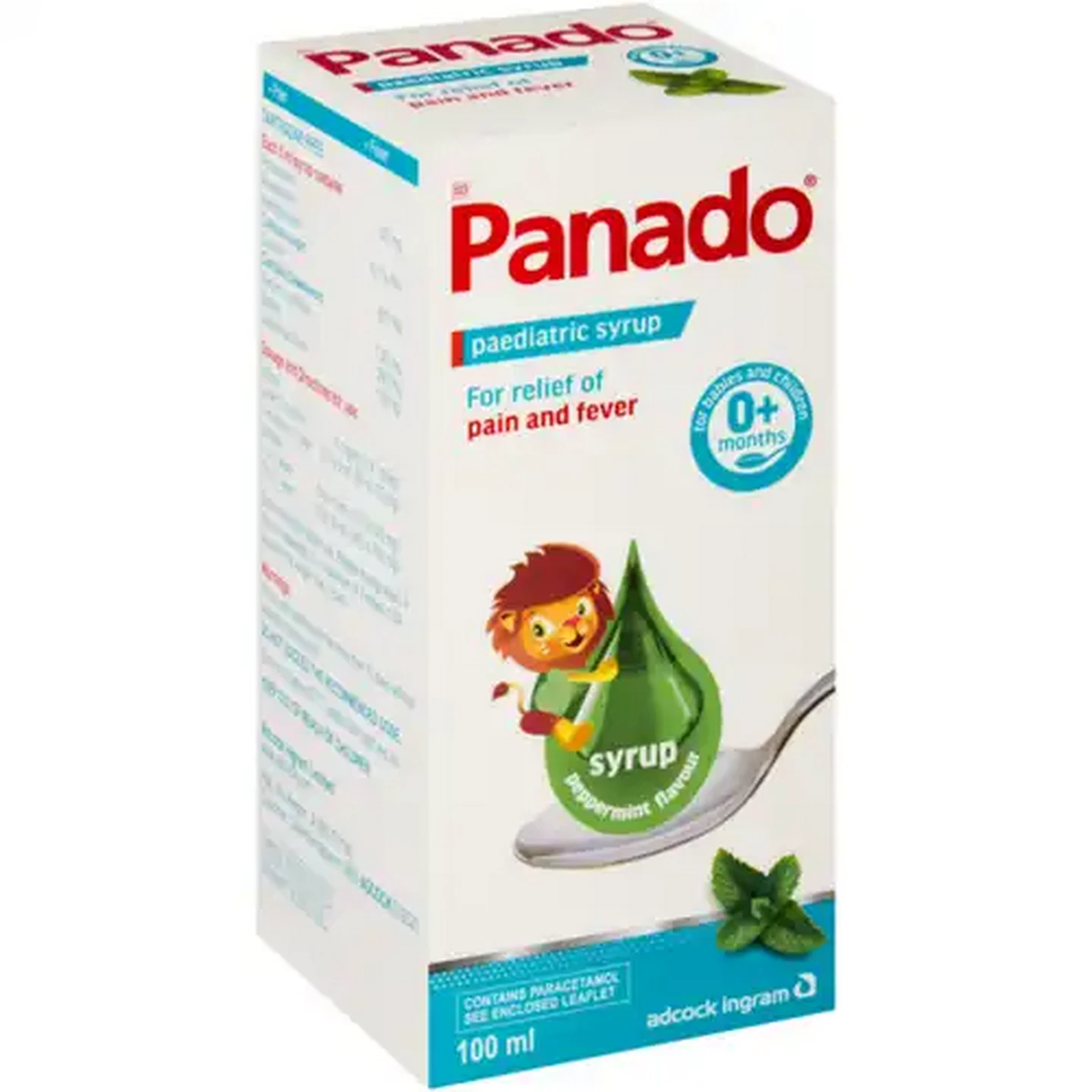 Image of Panado Peppermint Flavour Paediatric Syrup 100ml