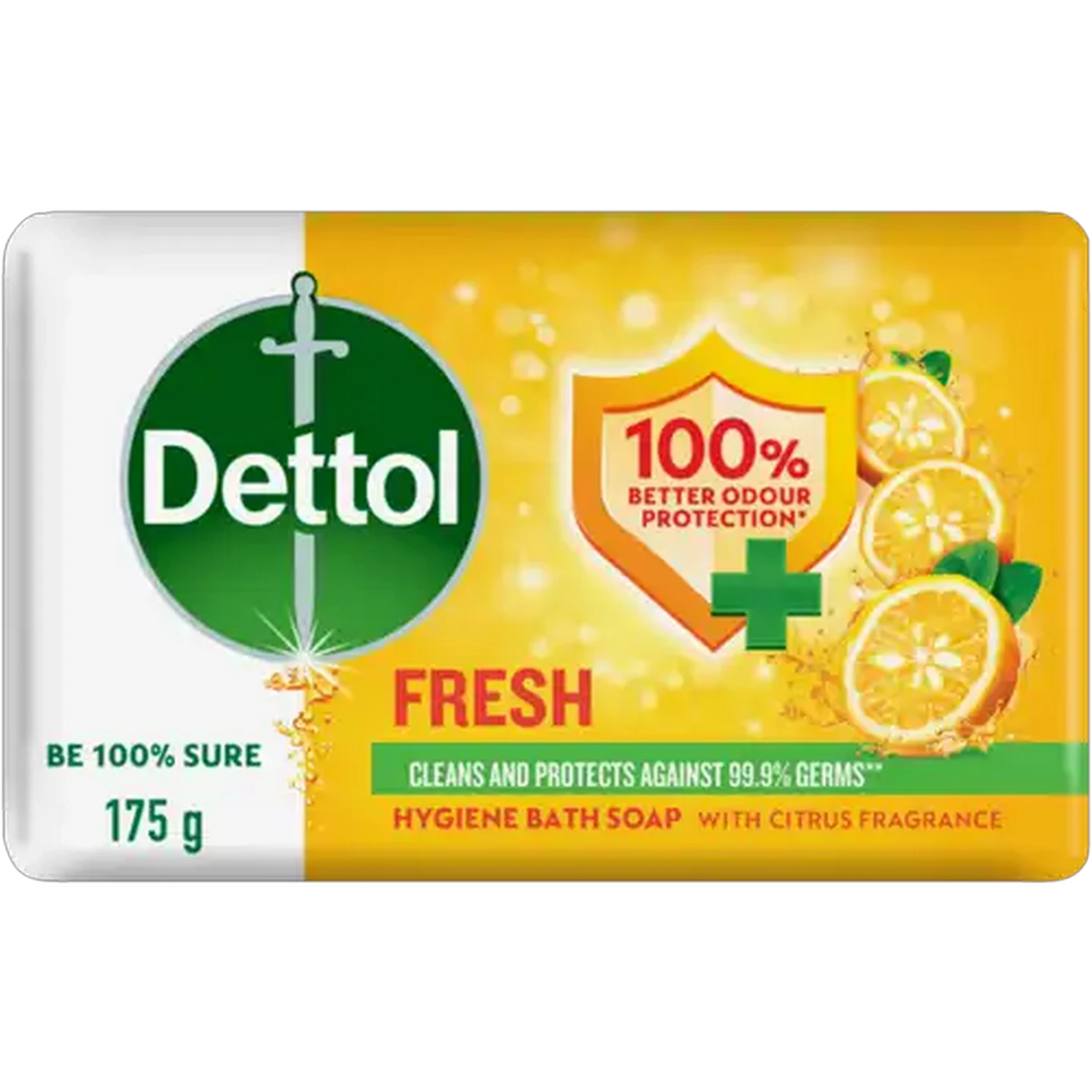 Image of Dettol Fresh Hygiene Bath Bar Soap 175g