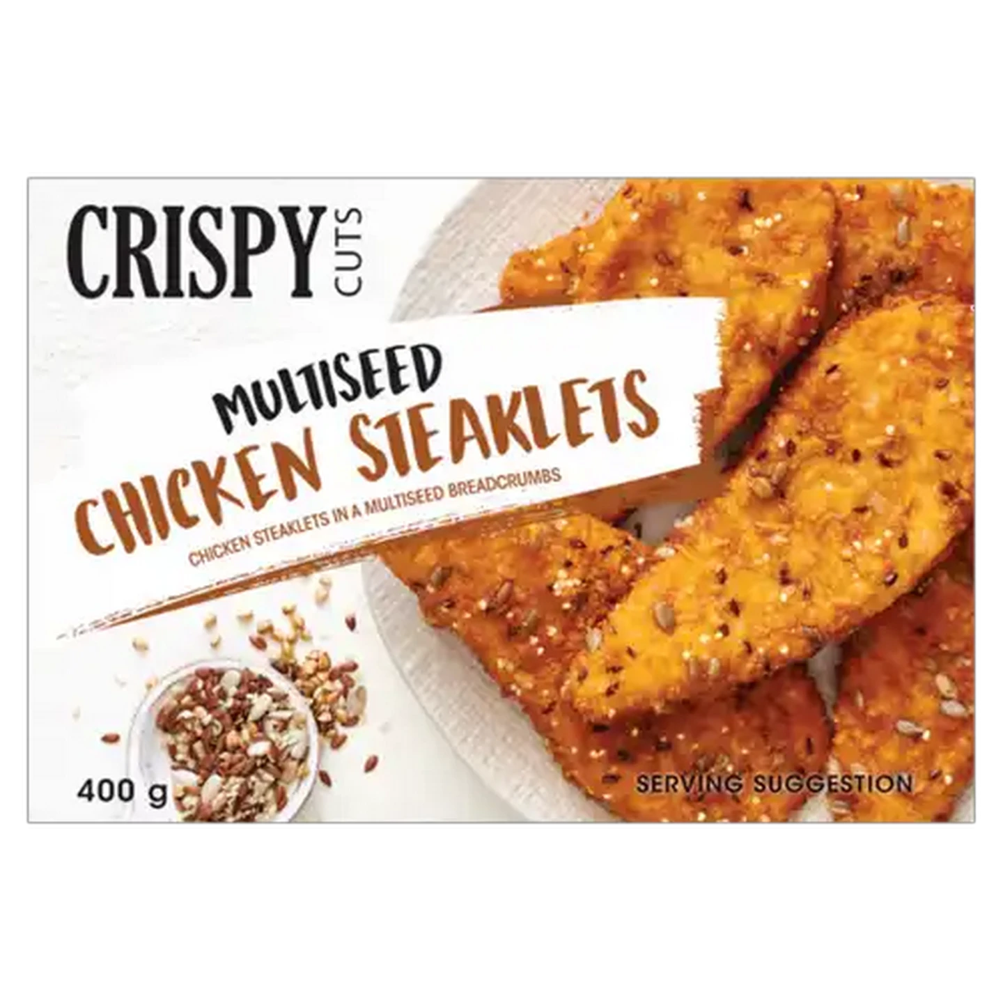 Image of Crispy Cuts Frozen Multiseed Chicken Steaklets 400g
