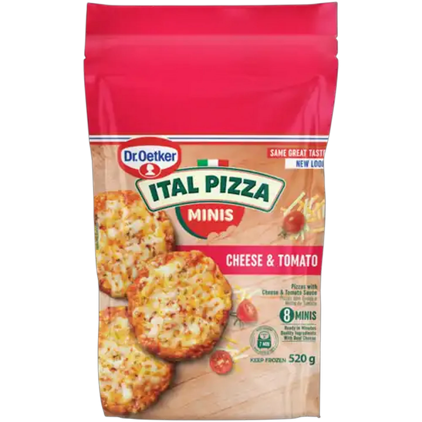 Image of Dr. Oetker Ital Pizza Frozen Cheese & Tomato Pizza Minis 8 Pack