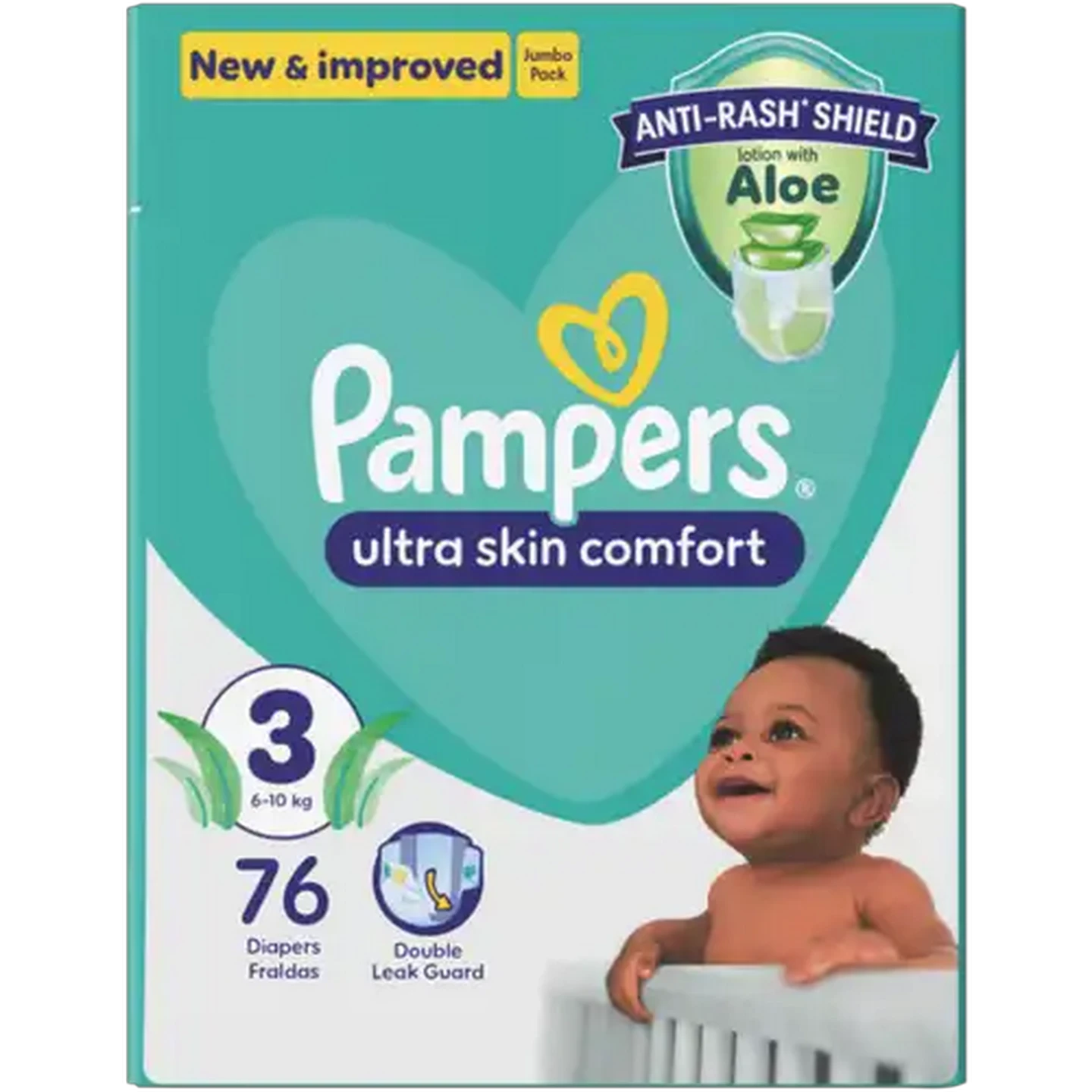 Image of Pampers Size 3 6-10kg Disposable Nappies 76-Pack