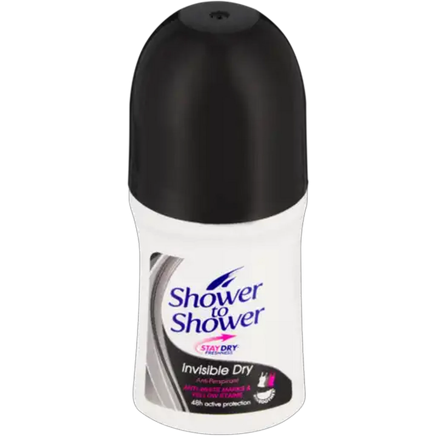 Image of Shower to Shower Invisible Dry Alcohol-Free Anti-Perspirant Roll-On 50ml