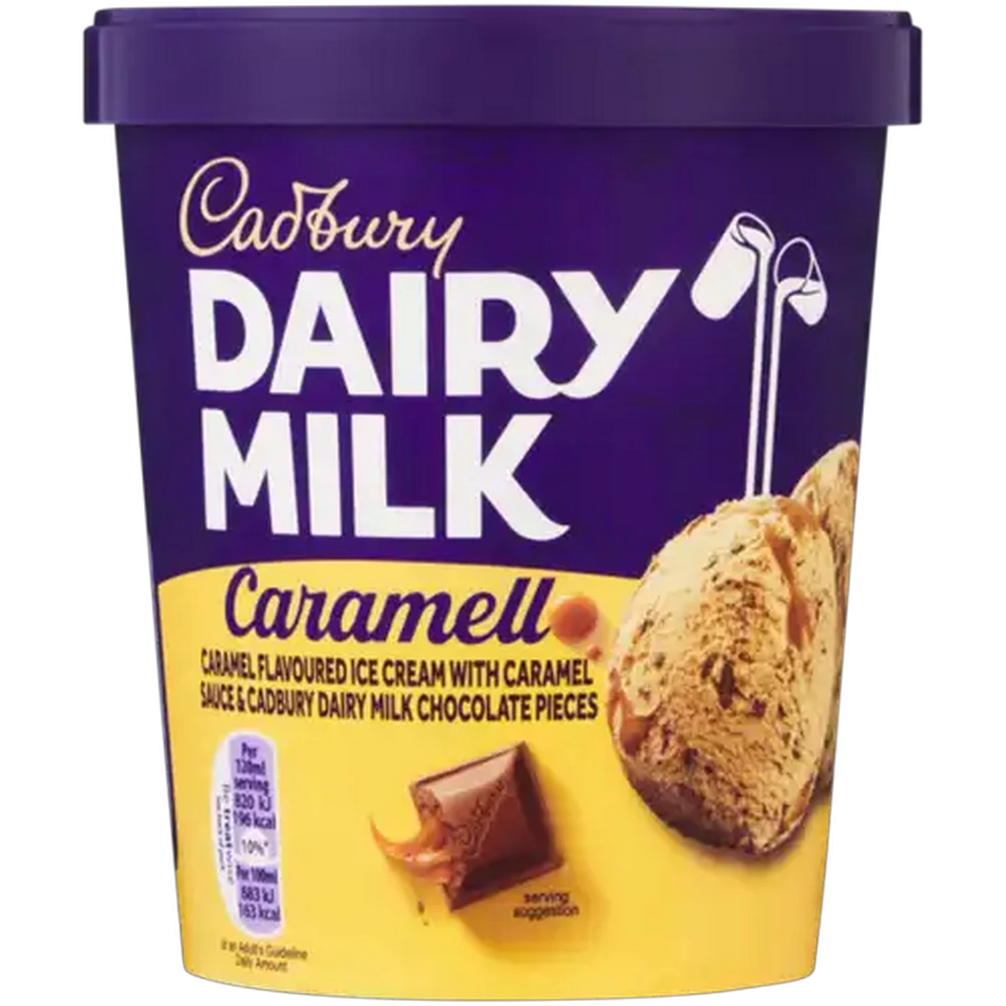 Image of Cadbury Dairy Milk Caramello Ice Cream Tub 480ml
