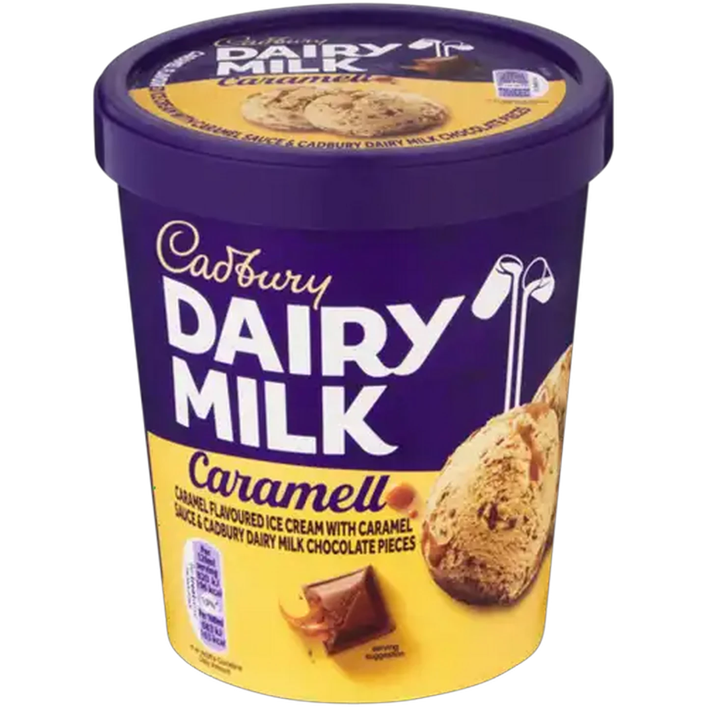Image of Cadbury Dairy Milk Caramello Ice Cream Tub 480ml