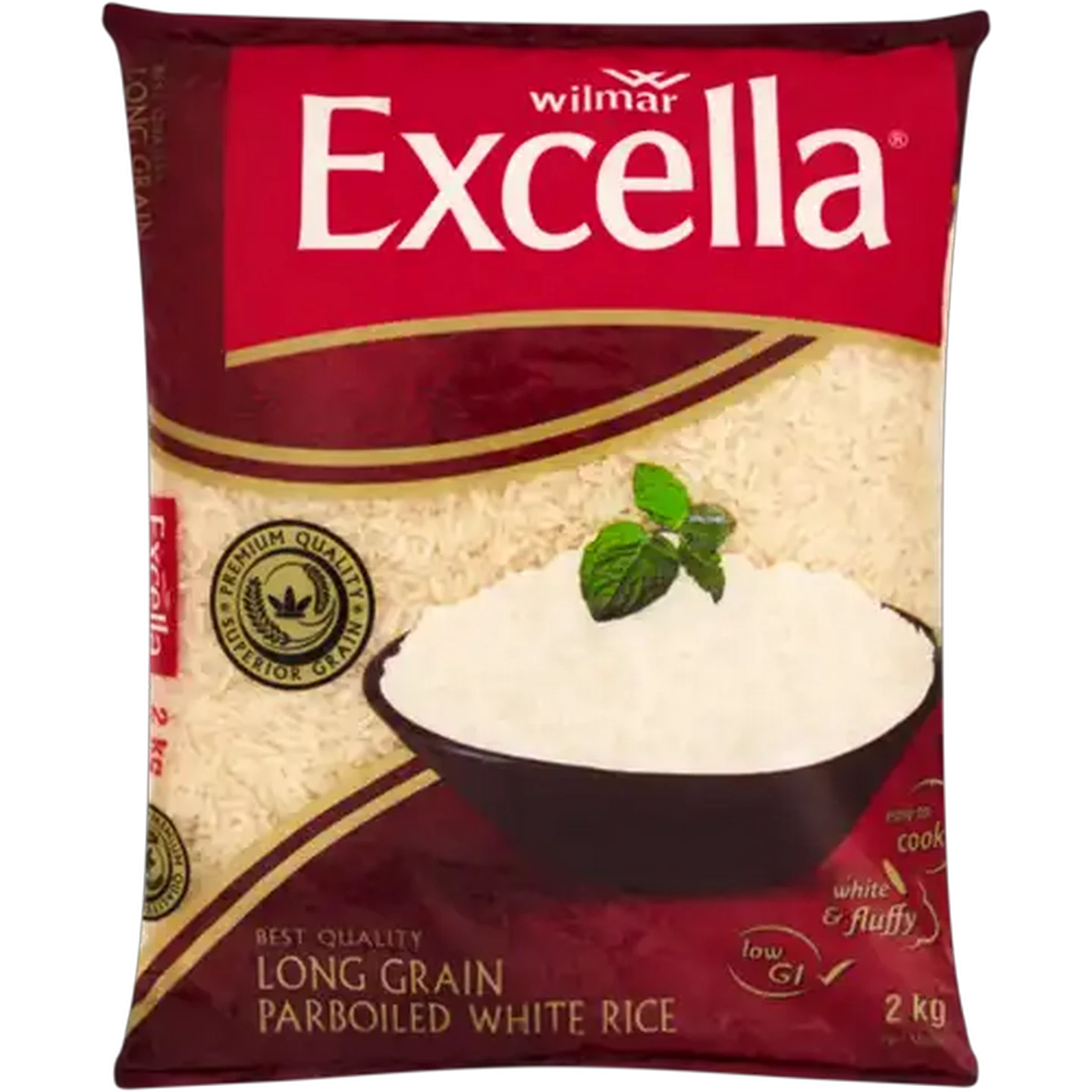 Image of Excella Long Grain Parboiled White Rice 2kg