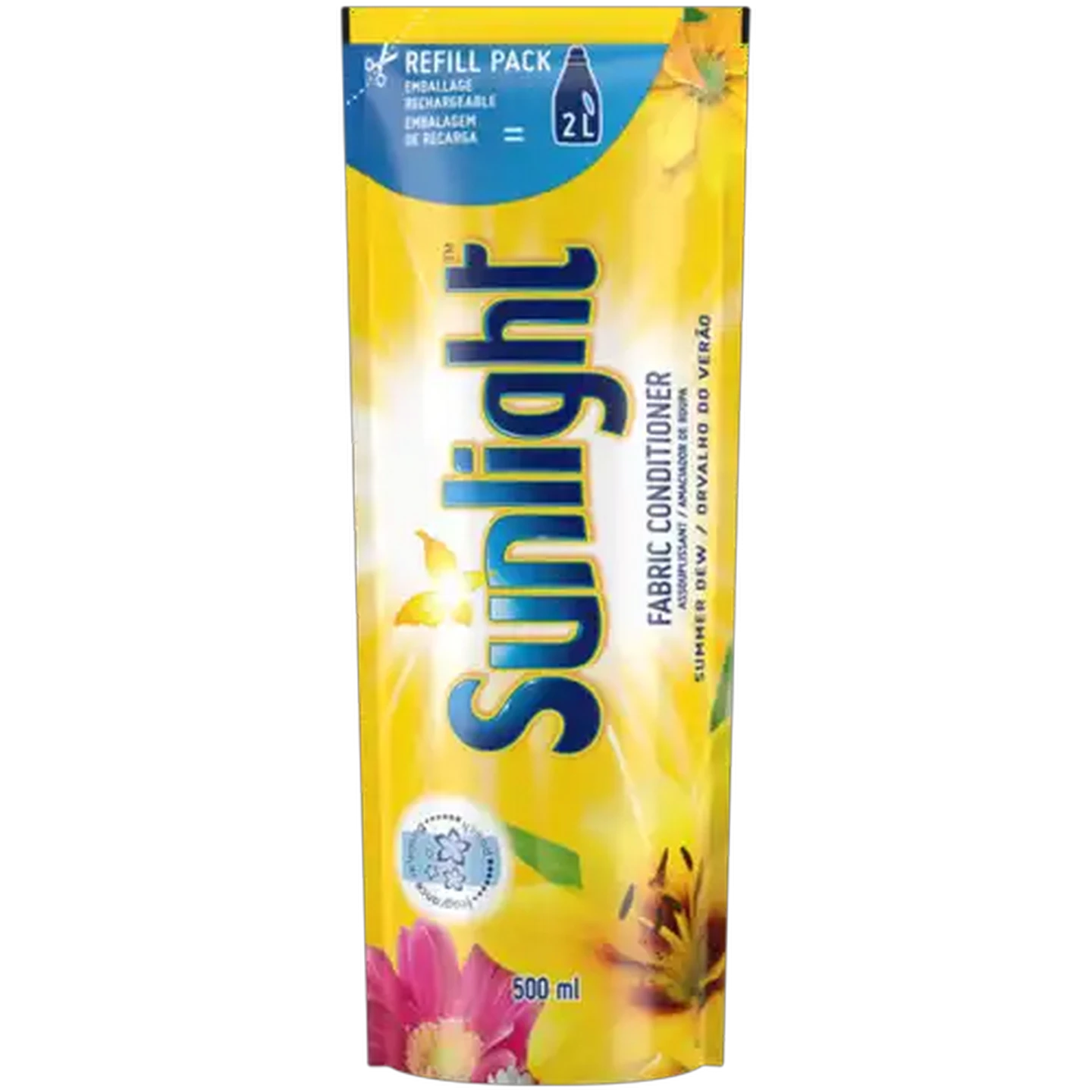 Image of Sunlight Summer Dew Fabric Conditioner Refill Pack 500ml