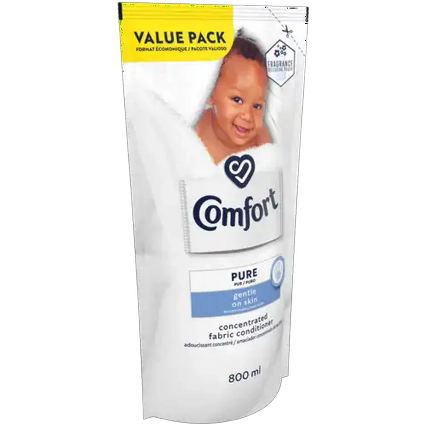 Image of Comfort Pure Concentrated Fabric Conditioner Refill 800ml