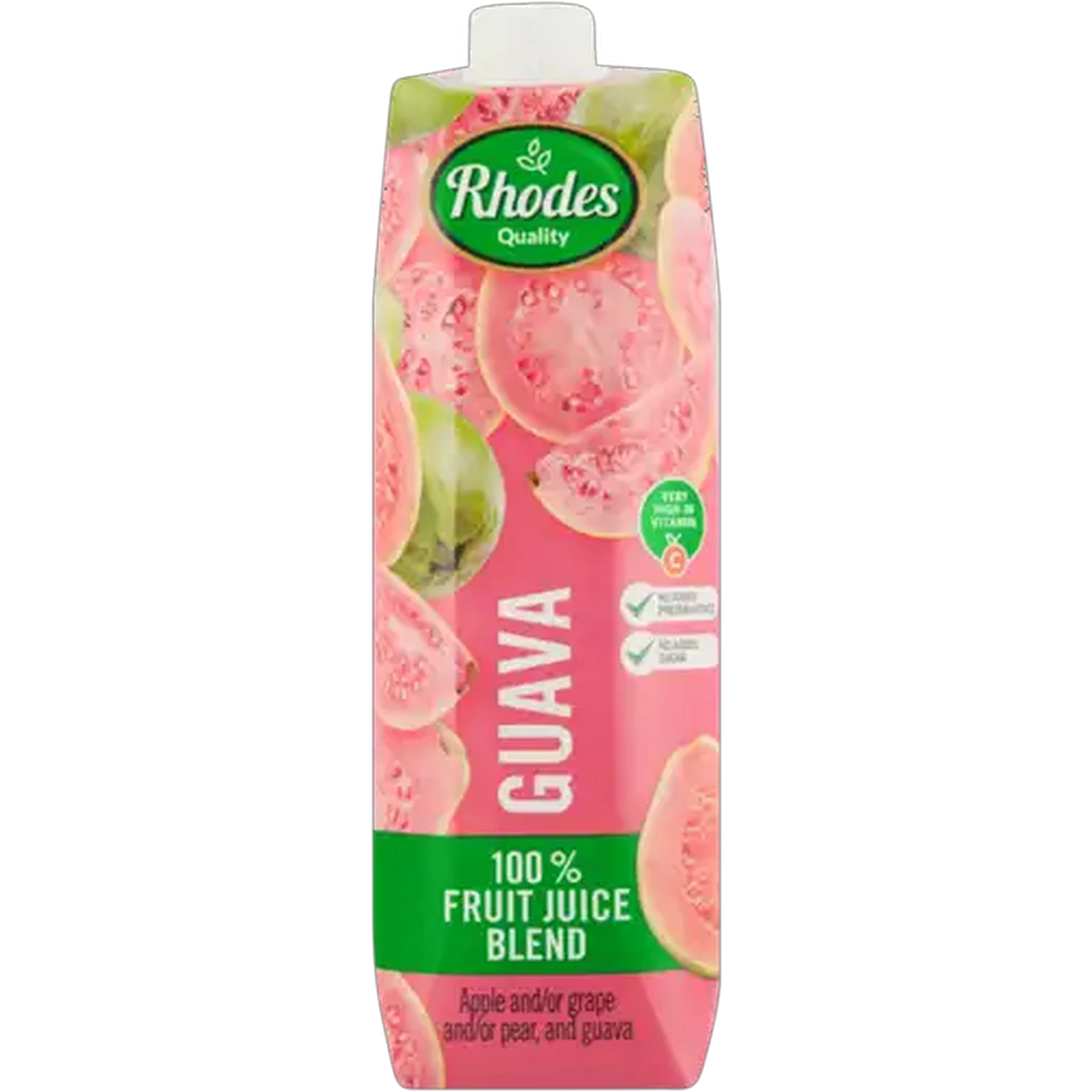 Image of Rhodes Quality Guava 100% Fruit Juice Blend 1L