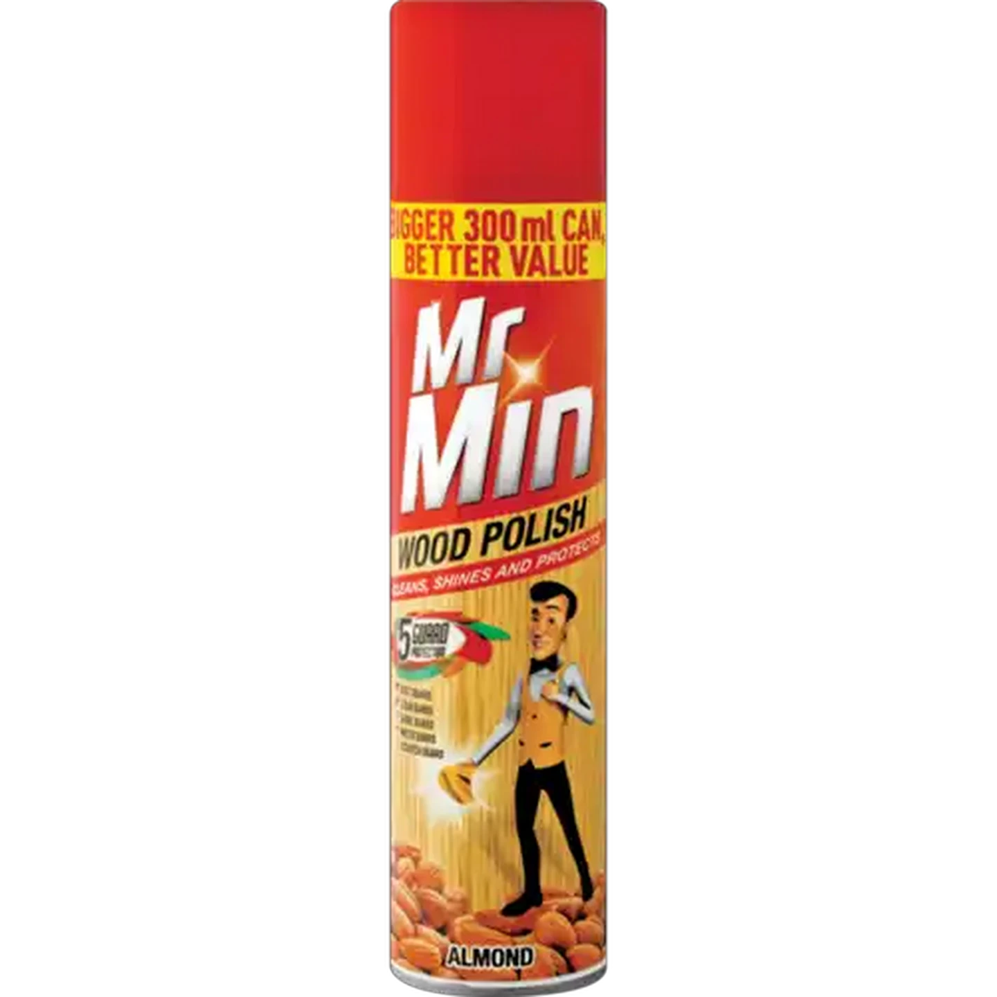 Image of Mr. Min 5 Guard Protection Almond Scented Wood Polish 300ml