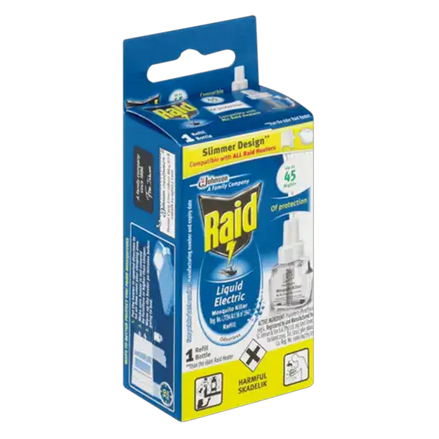 Image of Raid Odourless Liquid Electric Mosquito Killer Refill Bottle 33ml
