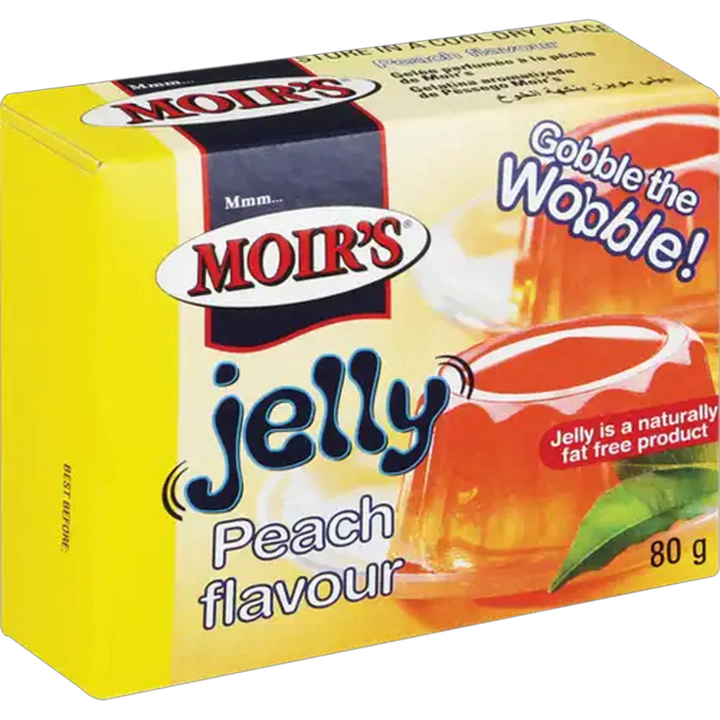 Image of Moir's Peach Flavoured Jelly 80g