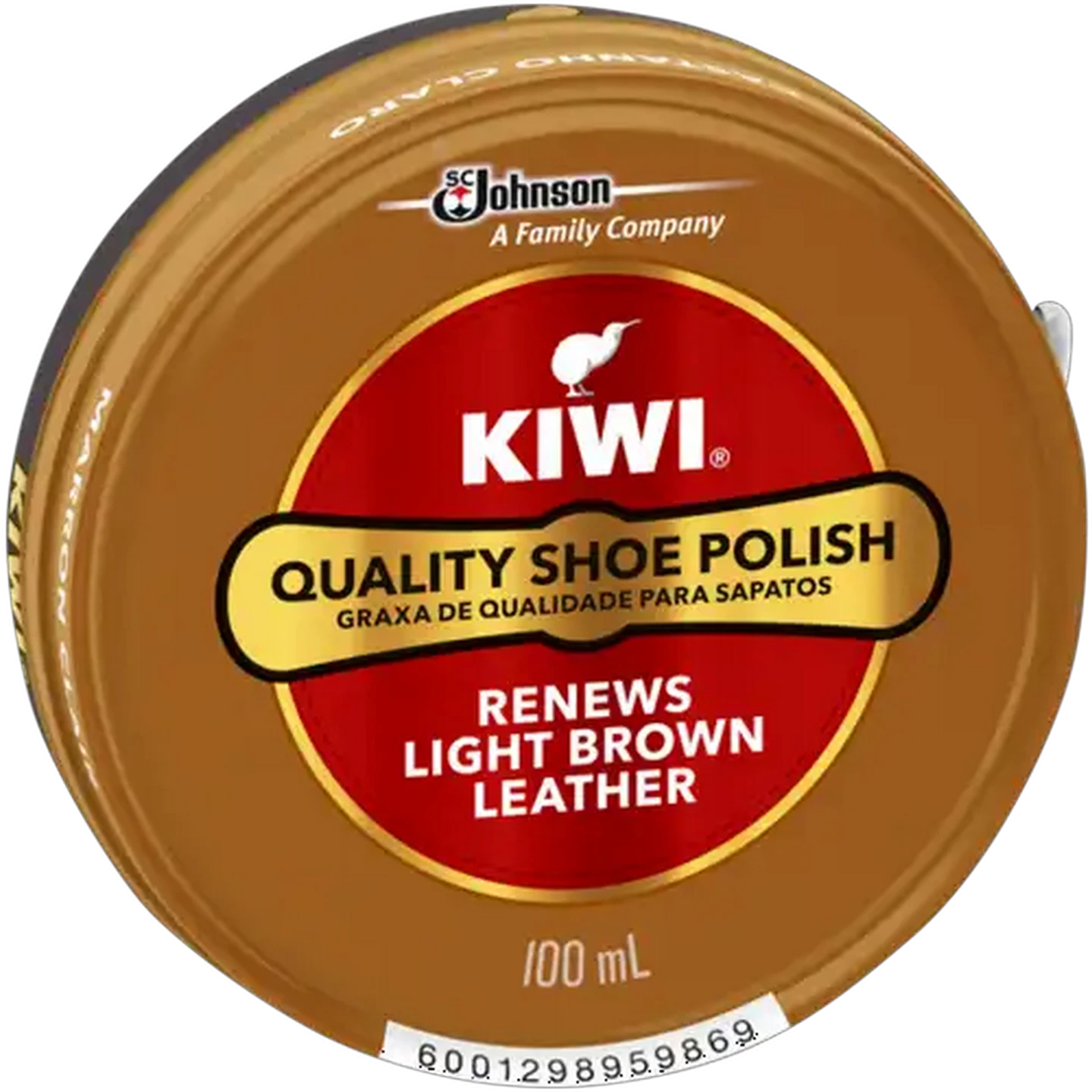 Image of Kiwi Light Brown Quality Shoe Polish 100ml