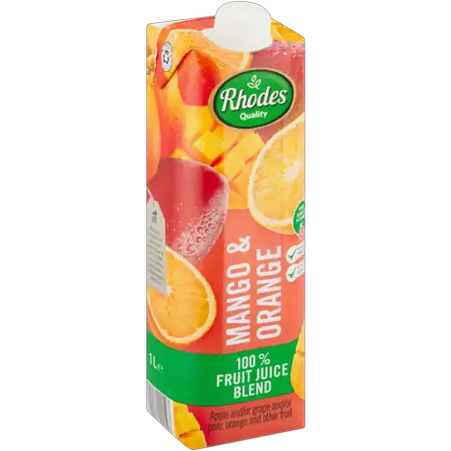 Image of Rhodes Quality Mango & Orange 100% Fruit Juice Blend 1L