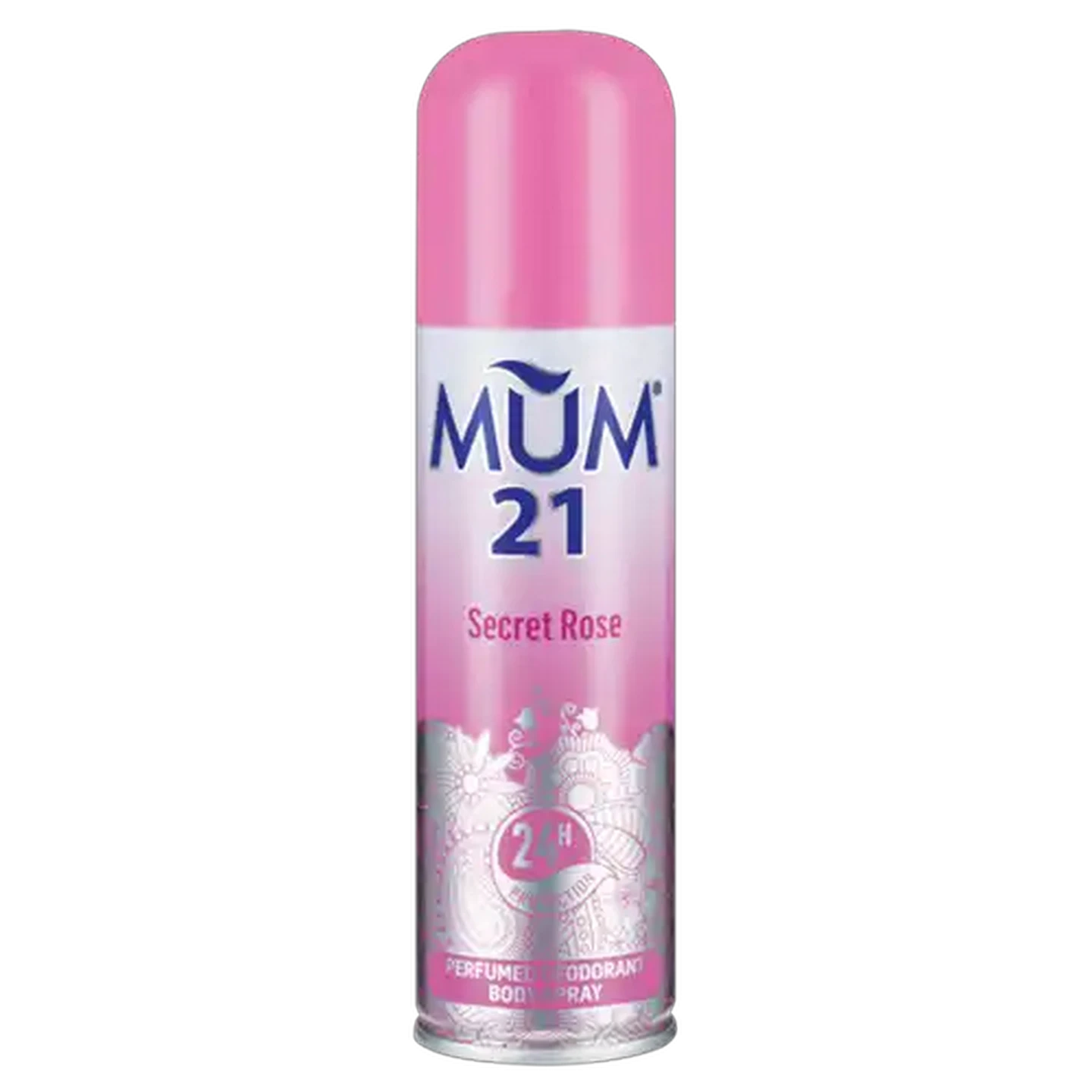 Image of MUM 21 Ladies Secret Rose Body Spray Deodorant 120ml
