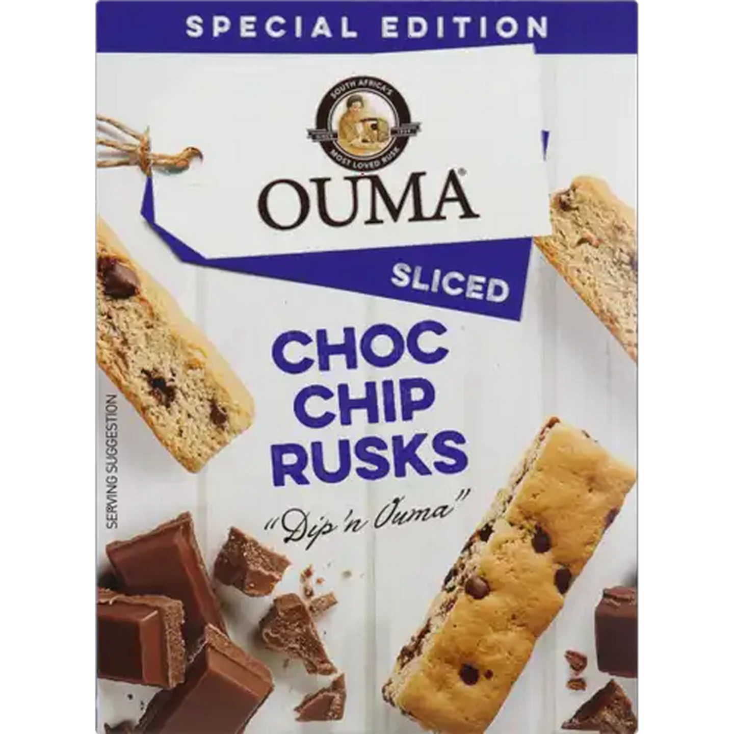 Image of Ouma Special Edition Choc Chip Sliced Rusks 450g