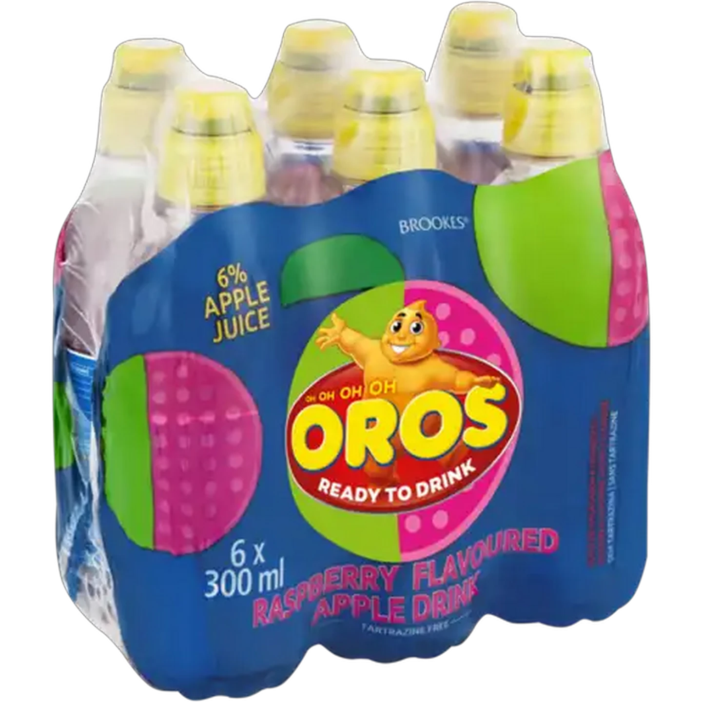 Image of Oros Raspberry Flavoured Apple Drink 6 x 300ml