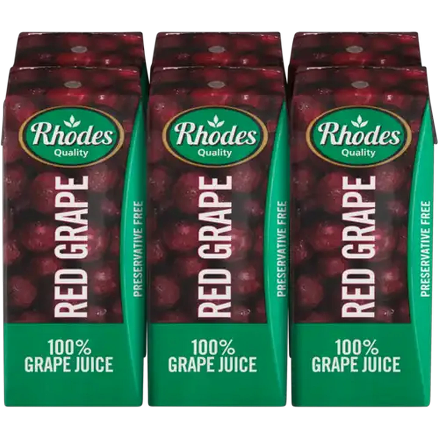 Image of Rhodes Quality 100% Red Grape Juice 6 x 200ml